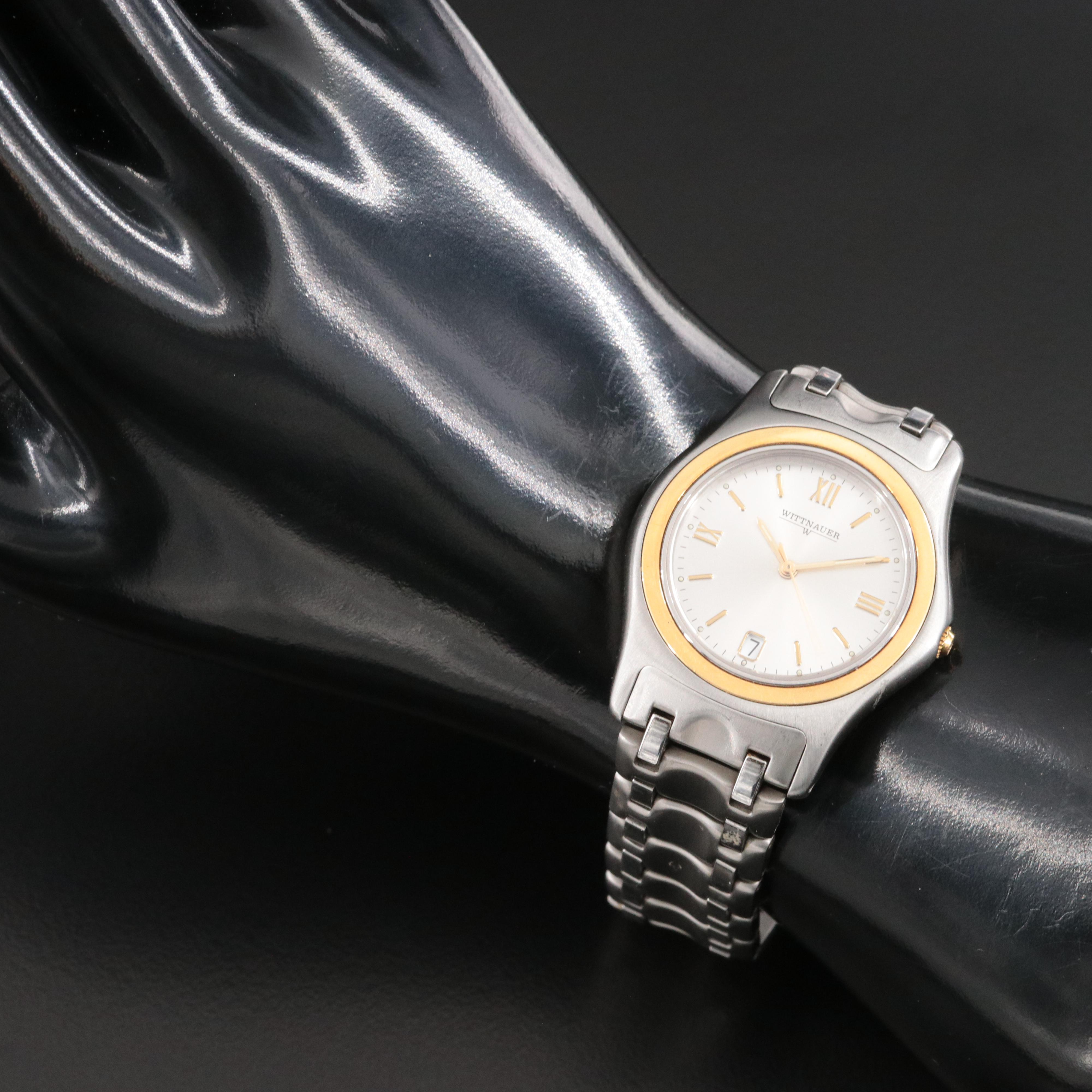 Wittnauer Steel & 18K Trim Watch