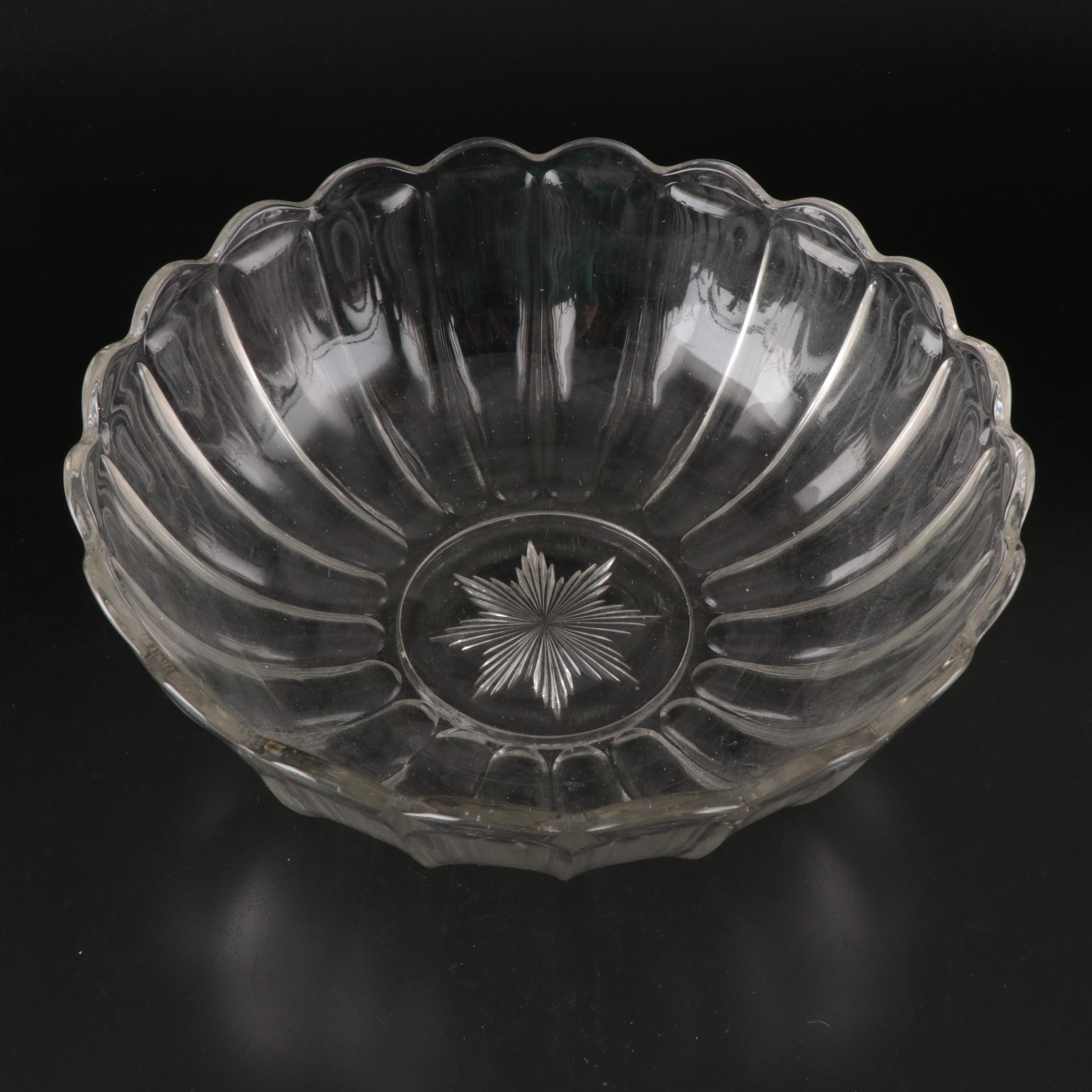 Anchor Hocking "Hobnail Pink" Plates with Iridescent Petal Serving Bowl and More