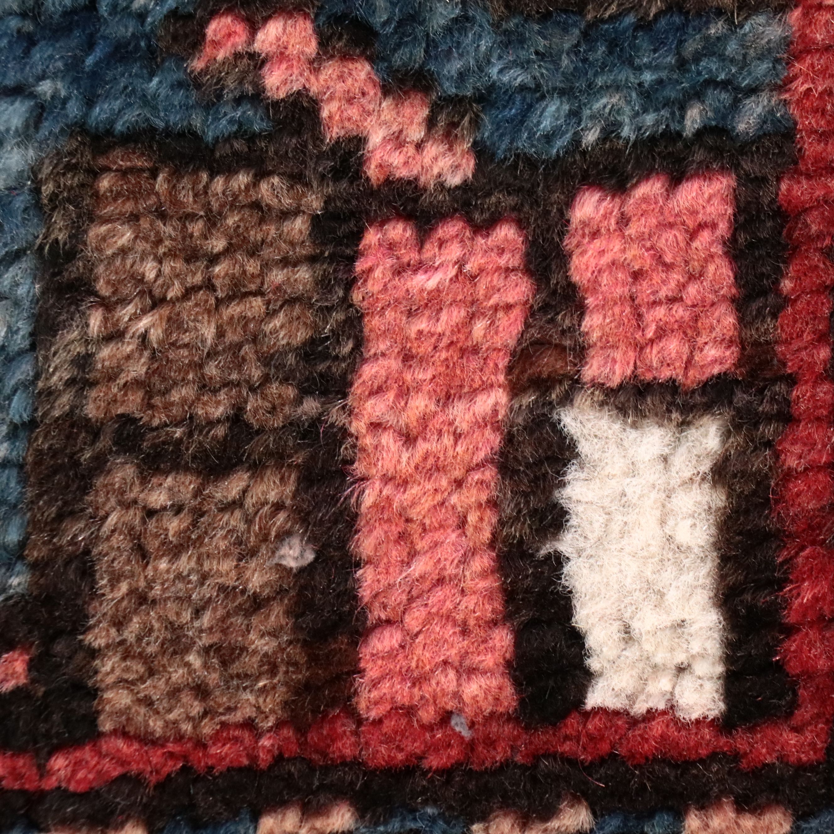 4'2 x 8'1 Hand-Knotted Persian Hamadan Area Rug