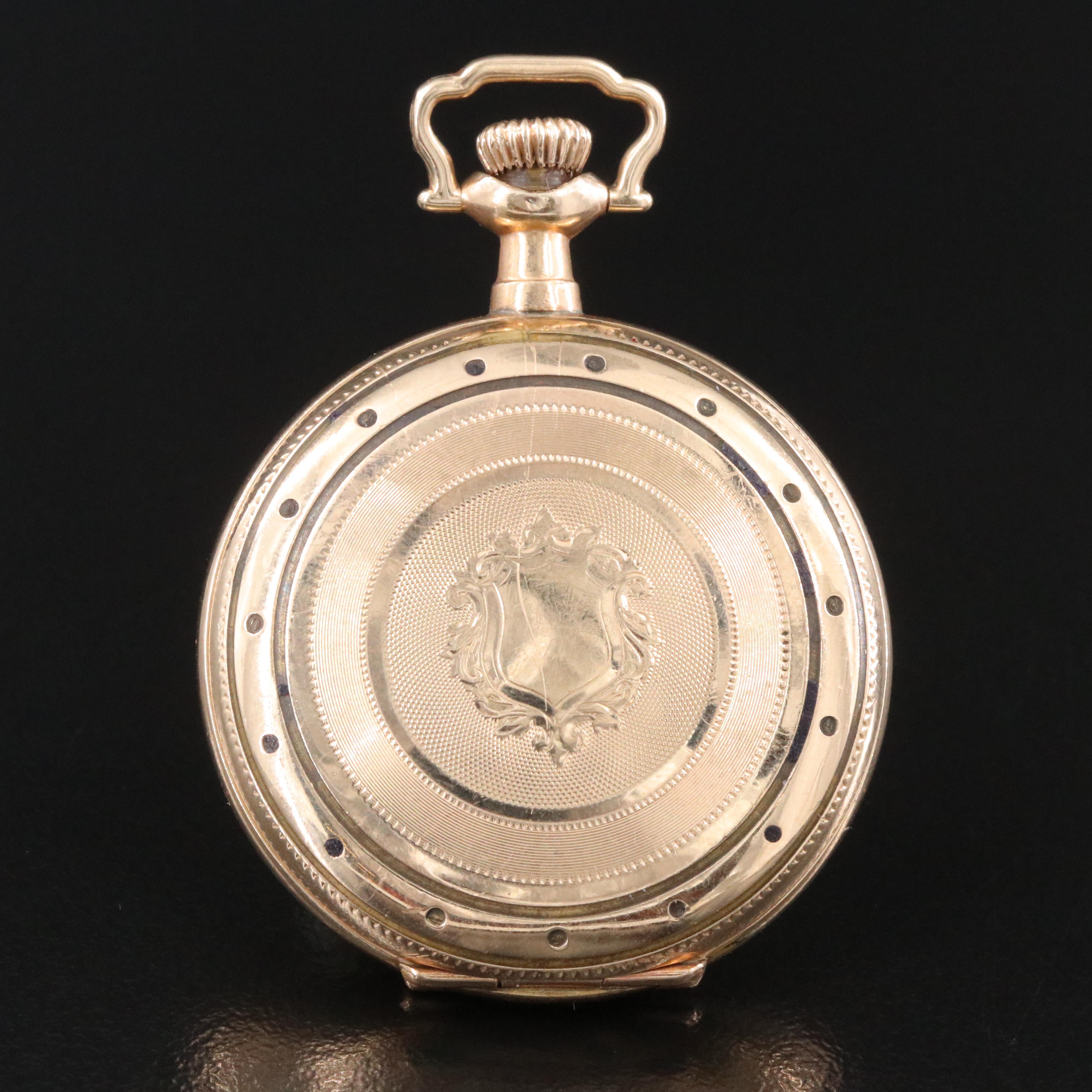 Elgin Gold-Filled Ornate Pocket Watch # 7329877