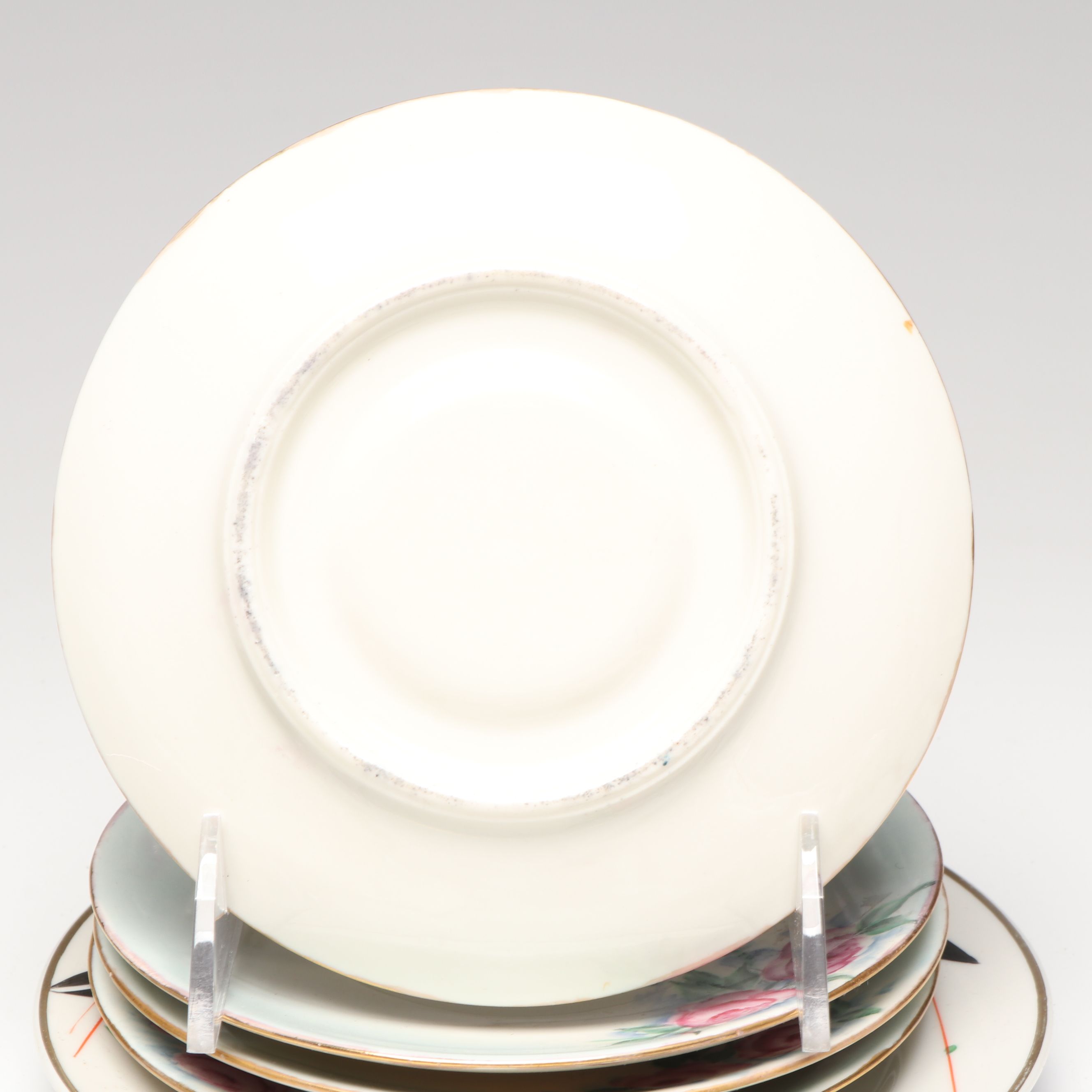 Belleek and Japanese Salt Cellars with Other Vintage Ceramic Table Accessories