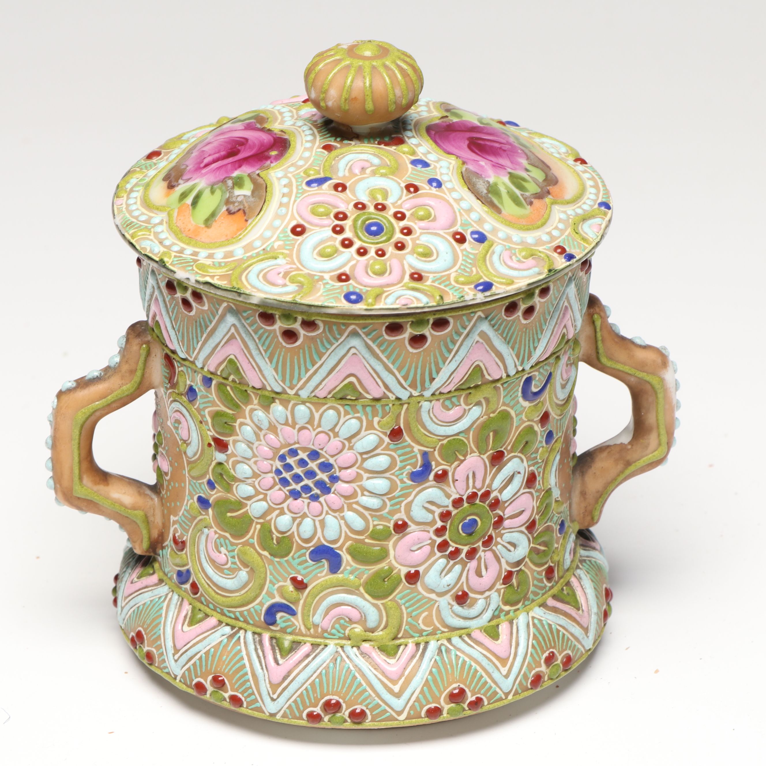 Belleek and Japanese Salt Cellars with Other Vintage Ceramic Table Accessories