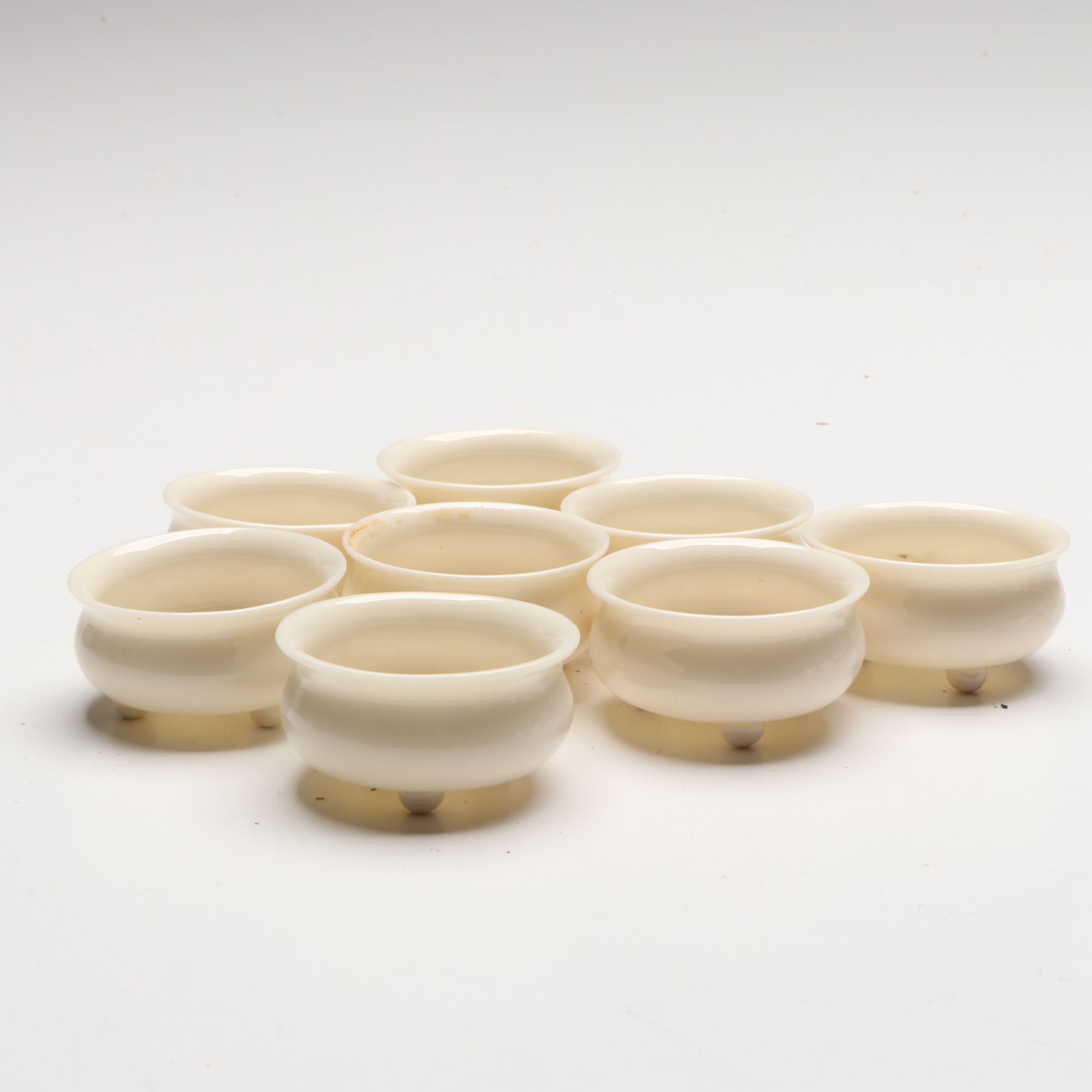 Belleek and Japanese Salt Cellars with Other Vintage Ceramic Table Accessories