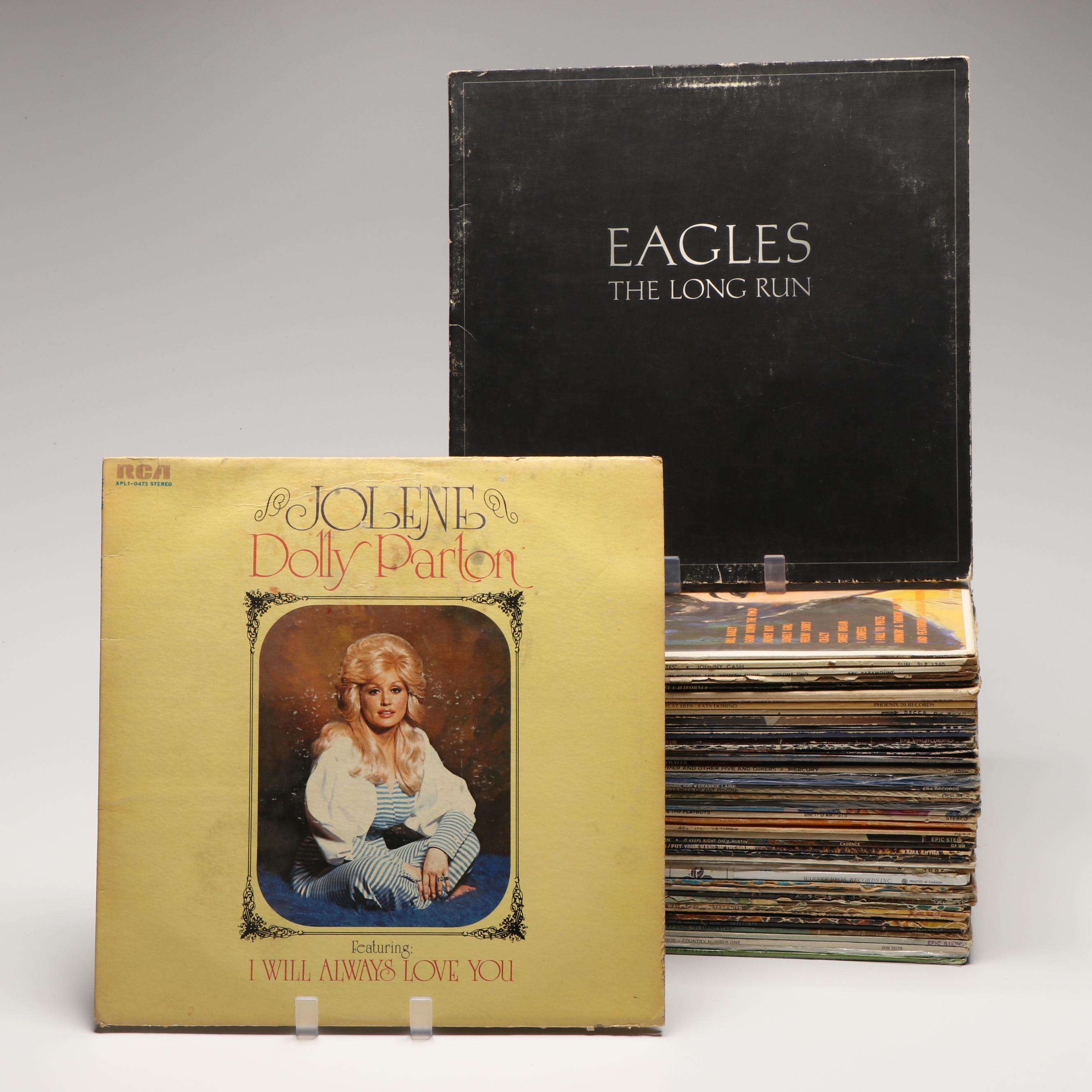 Dolly Parton, Eagles, Patsy Cline, and More Vinyl Record Albums