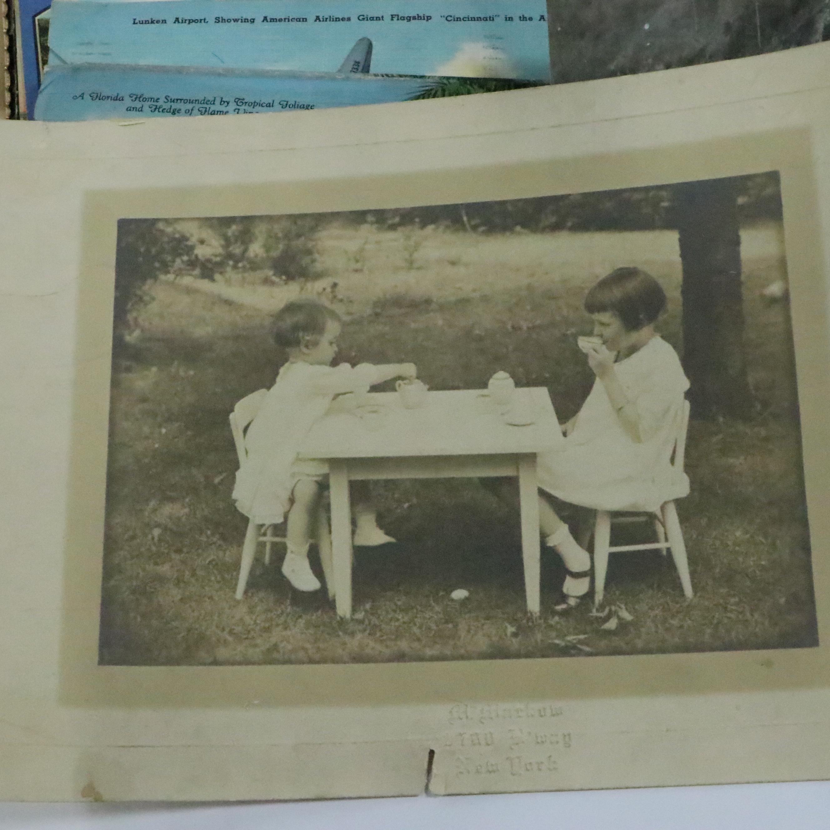 Cincinnati and Other Vintage Postcards with Photos, Stamps and Other Ephemera