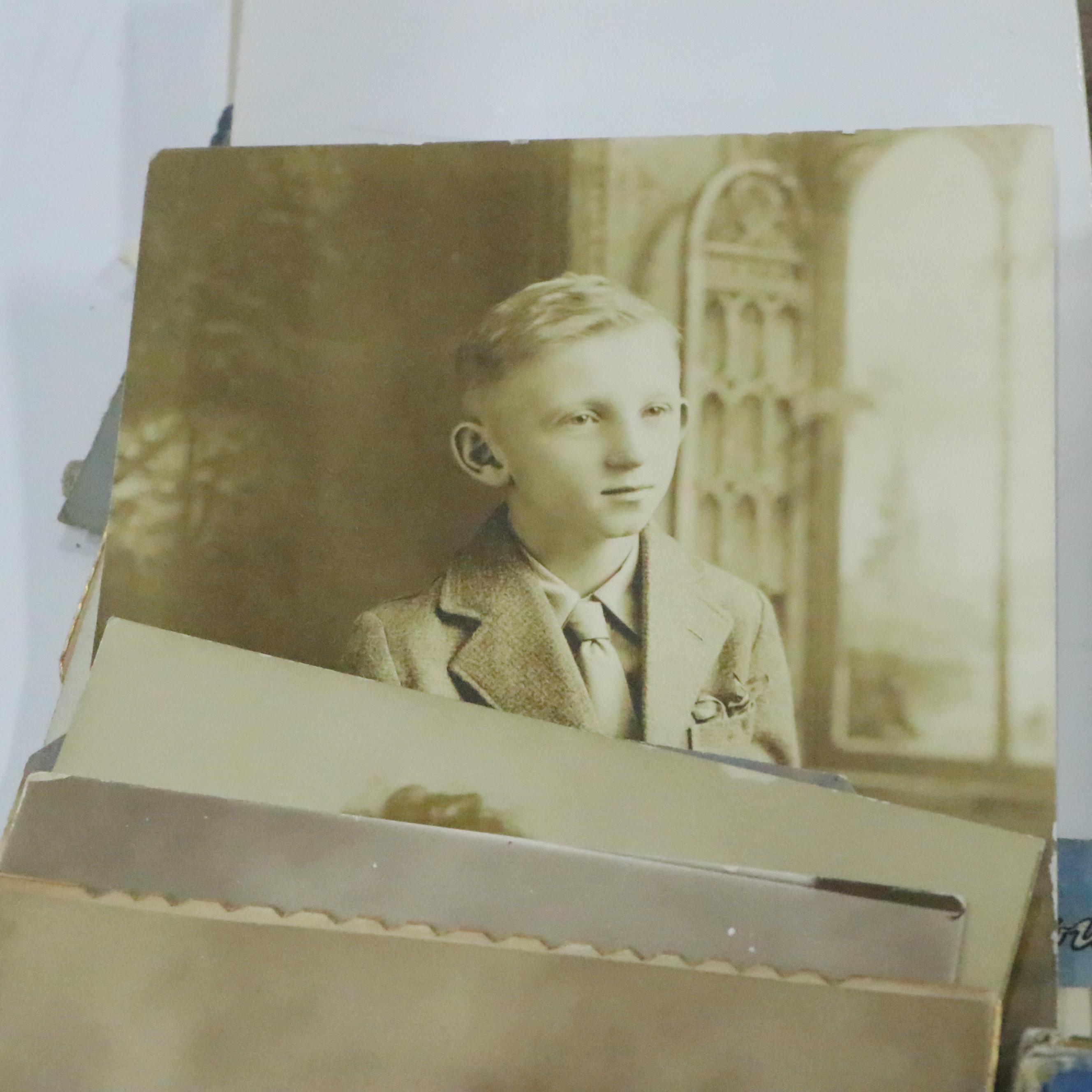 Cincinnati and Other Vintage Postcards with Photos, Stamps and Other Ephemera