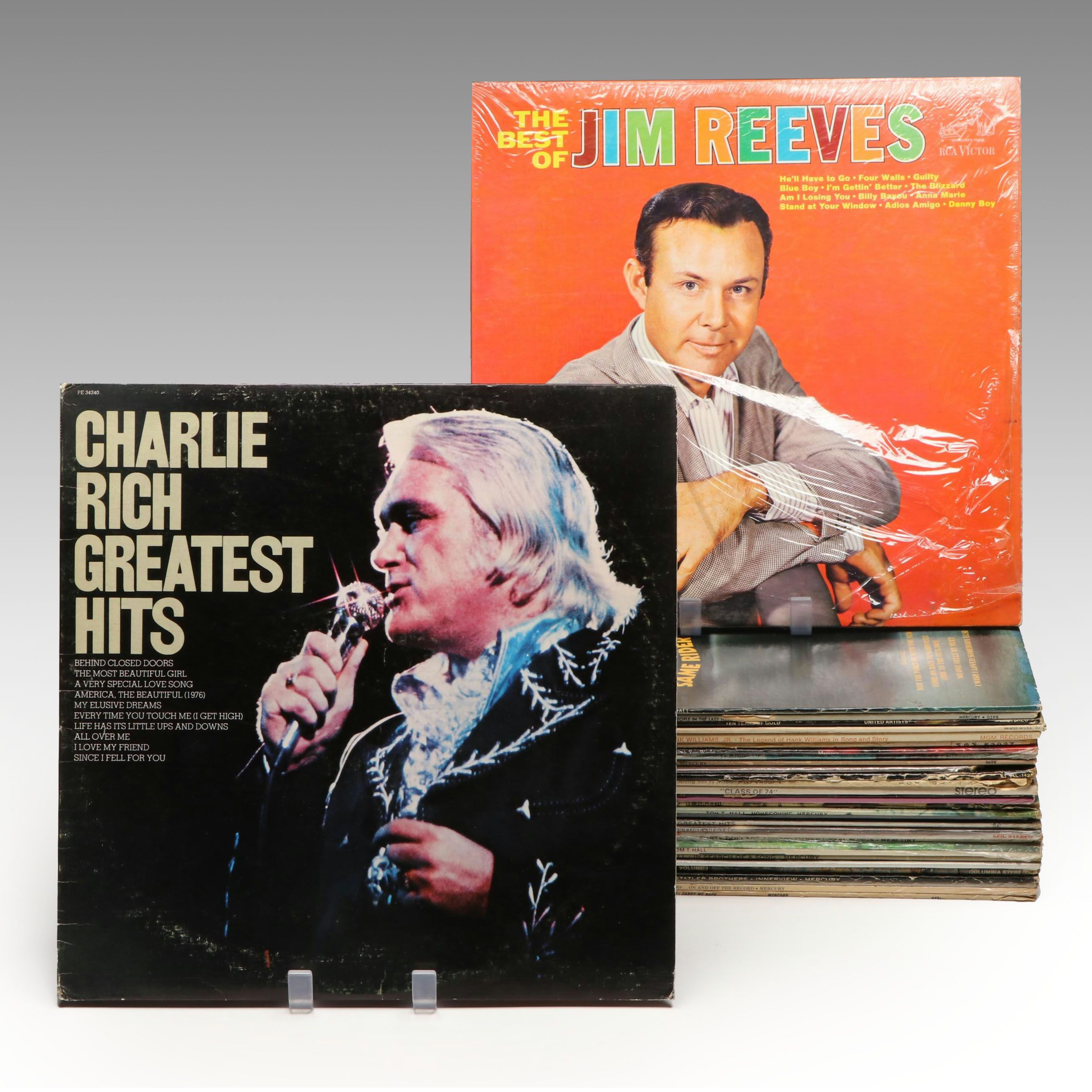 Charlie Rich, Jim Reeves, and More Vinyl Record Albums