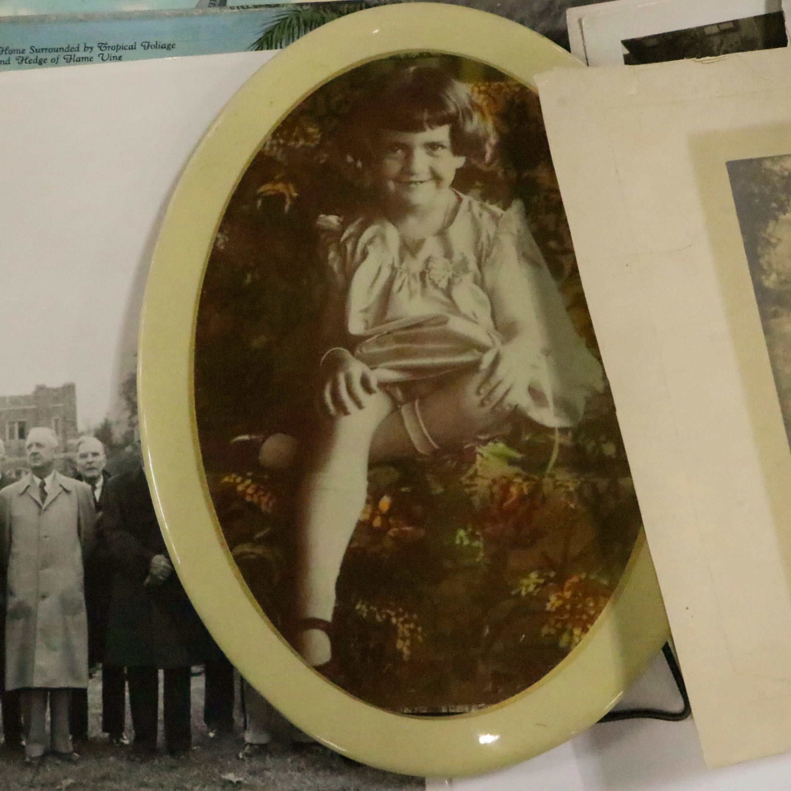 Cincinnati and Other Vintage Postcards with Photos, Stamps and Other Ephemera