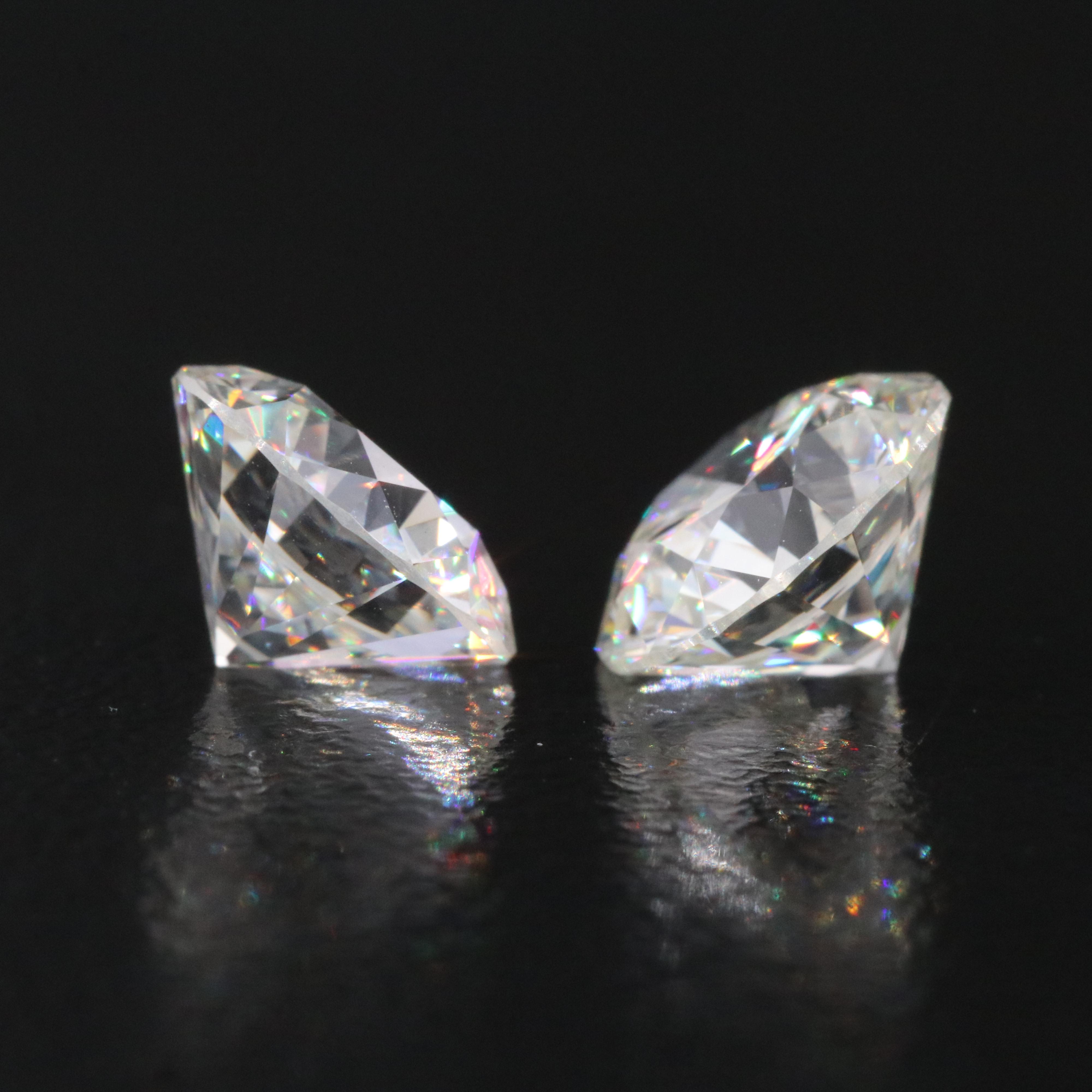Lightbox Loose 3.47 CTW Matched Pair of Lab Grown Diamonds