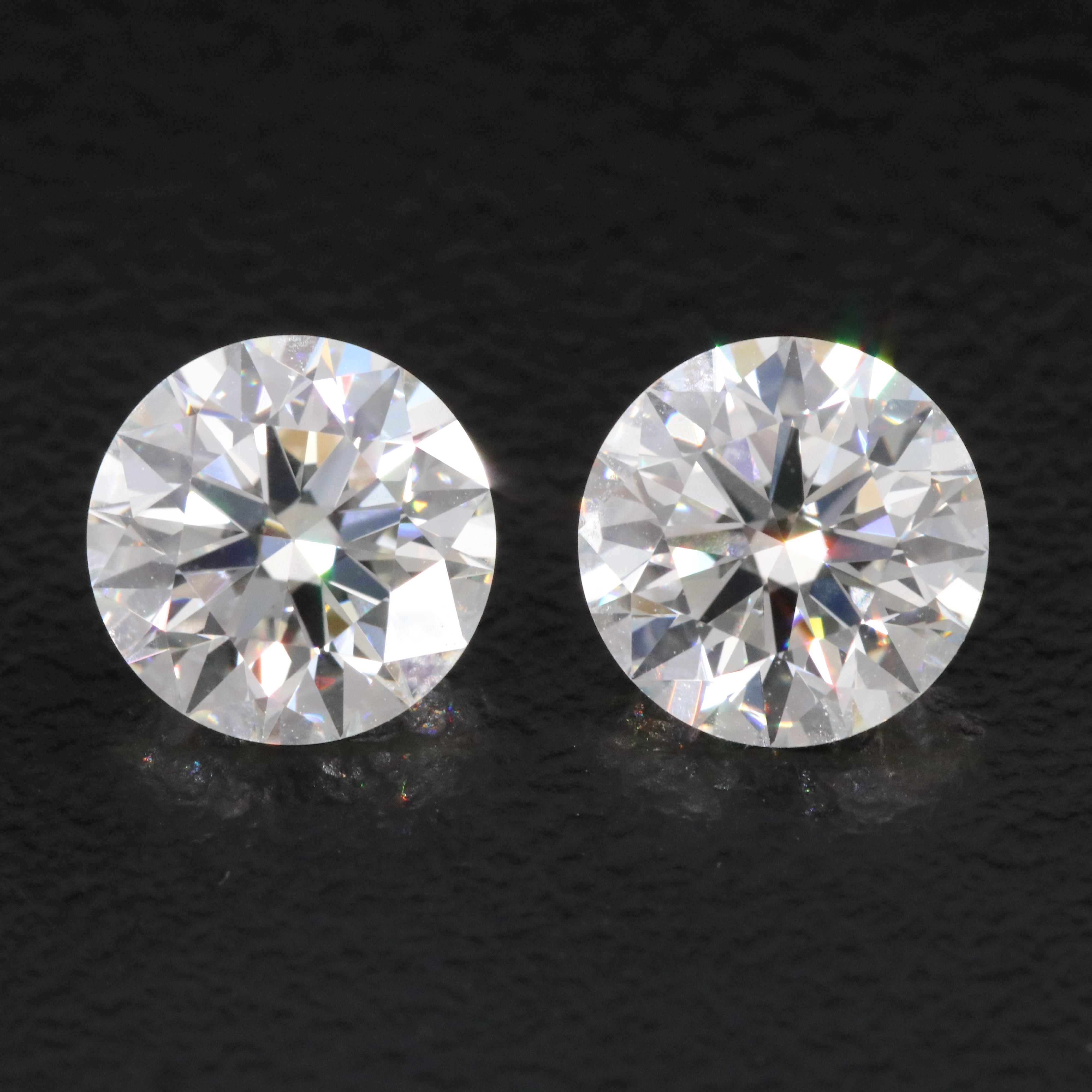 Loose 3.15 CTW Matched Pair of Lab Grown Diamonds