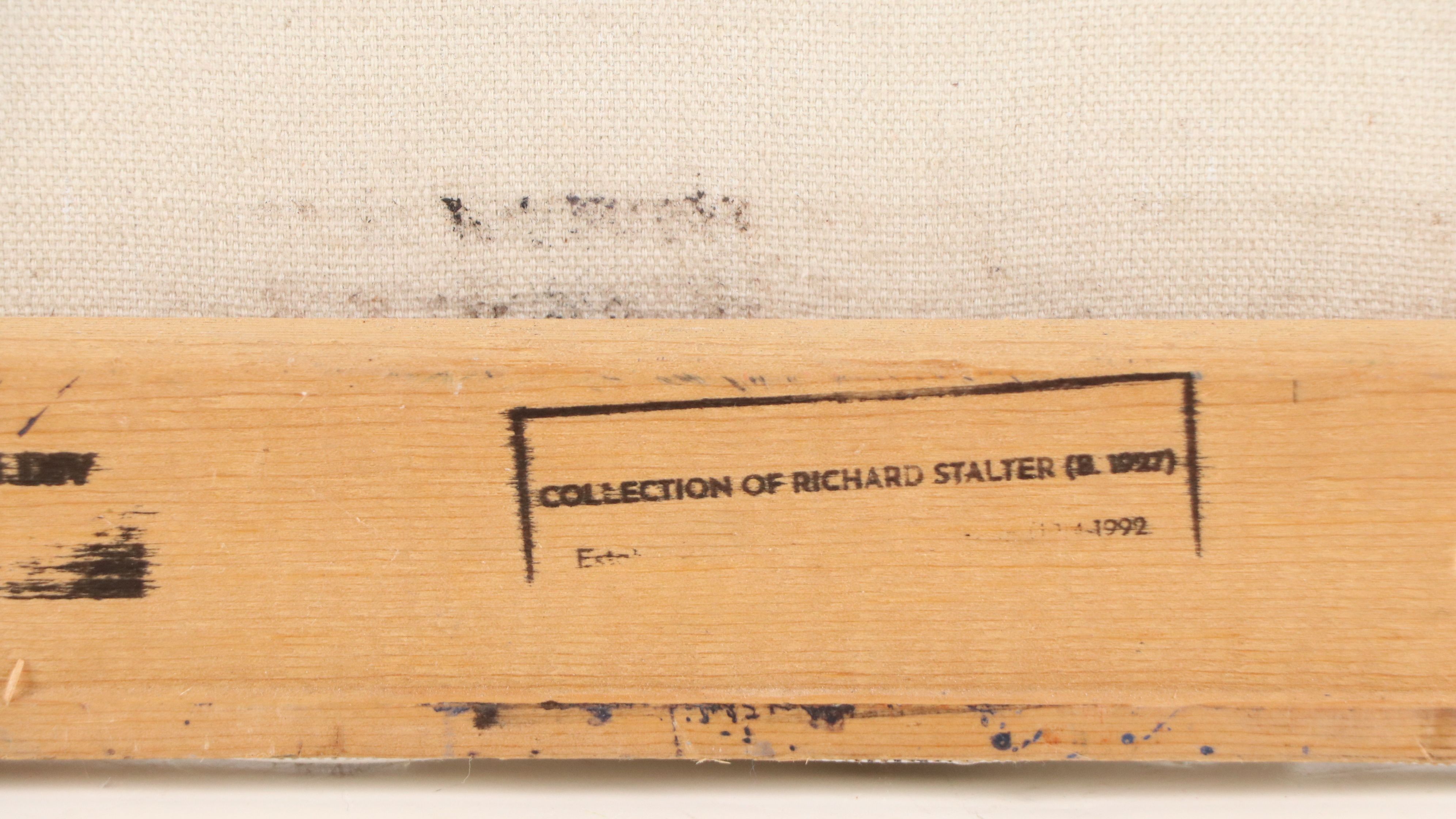 Bernard Lennon Oil Painting "Seated Figure," Late 20th Century