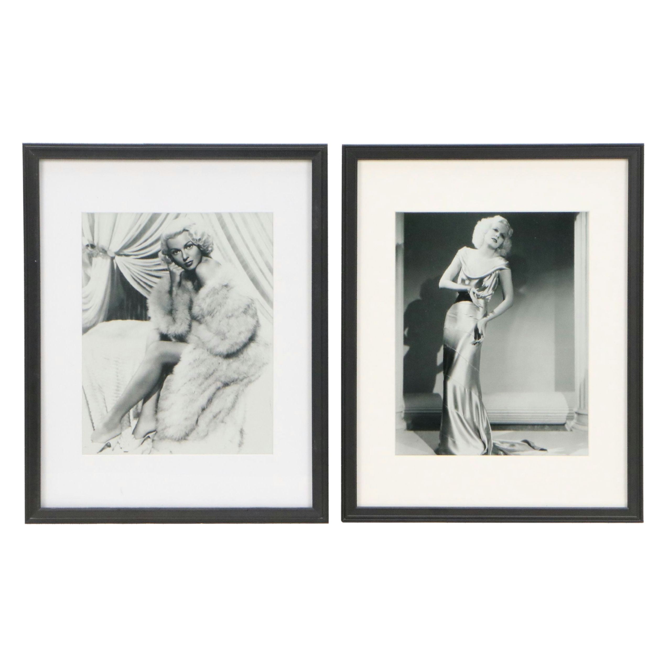 Silver Gelatin Photographs of Hollywood Golden Age Actresses, Mid-20th Century