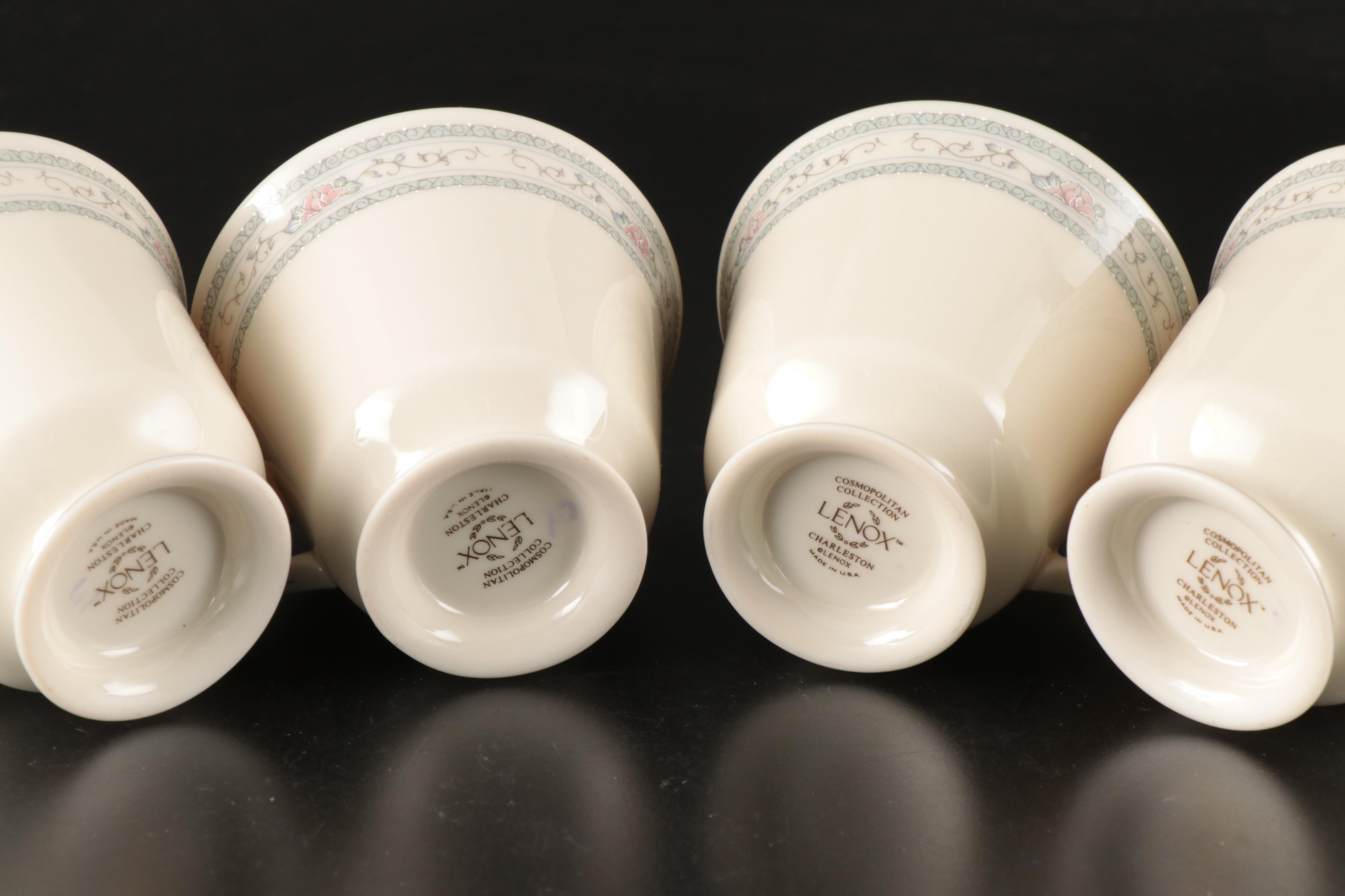 Lenox Cosmopolitan Collection "Charleston" Bone China Teacups