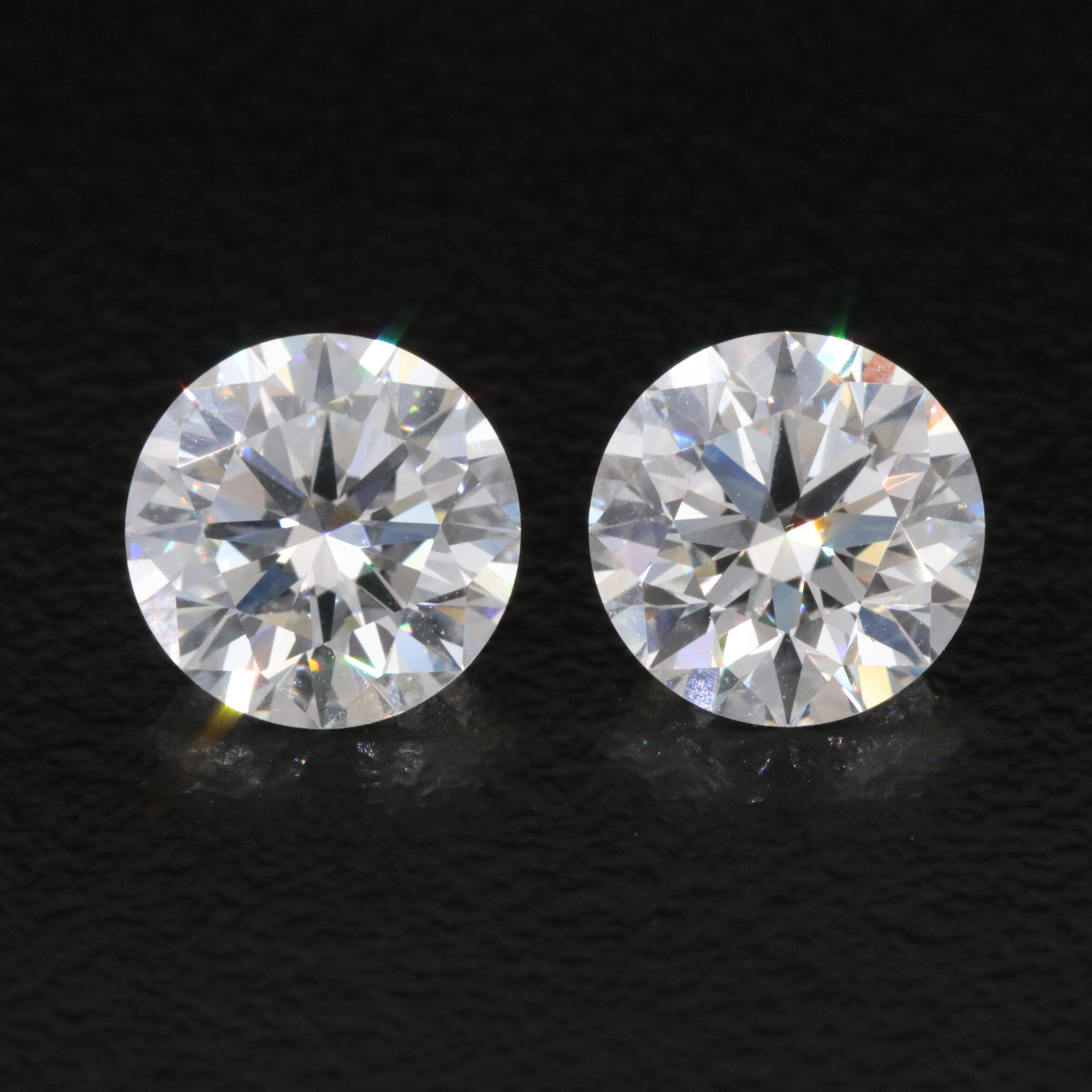 Lightbox Loose 3.50 CTW Lab Grown Diamond Matched Pair
