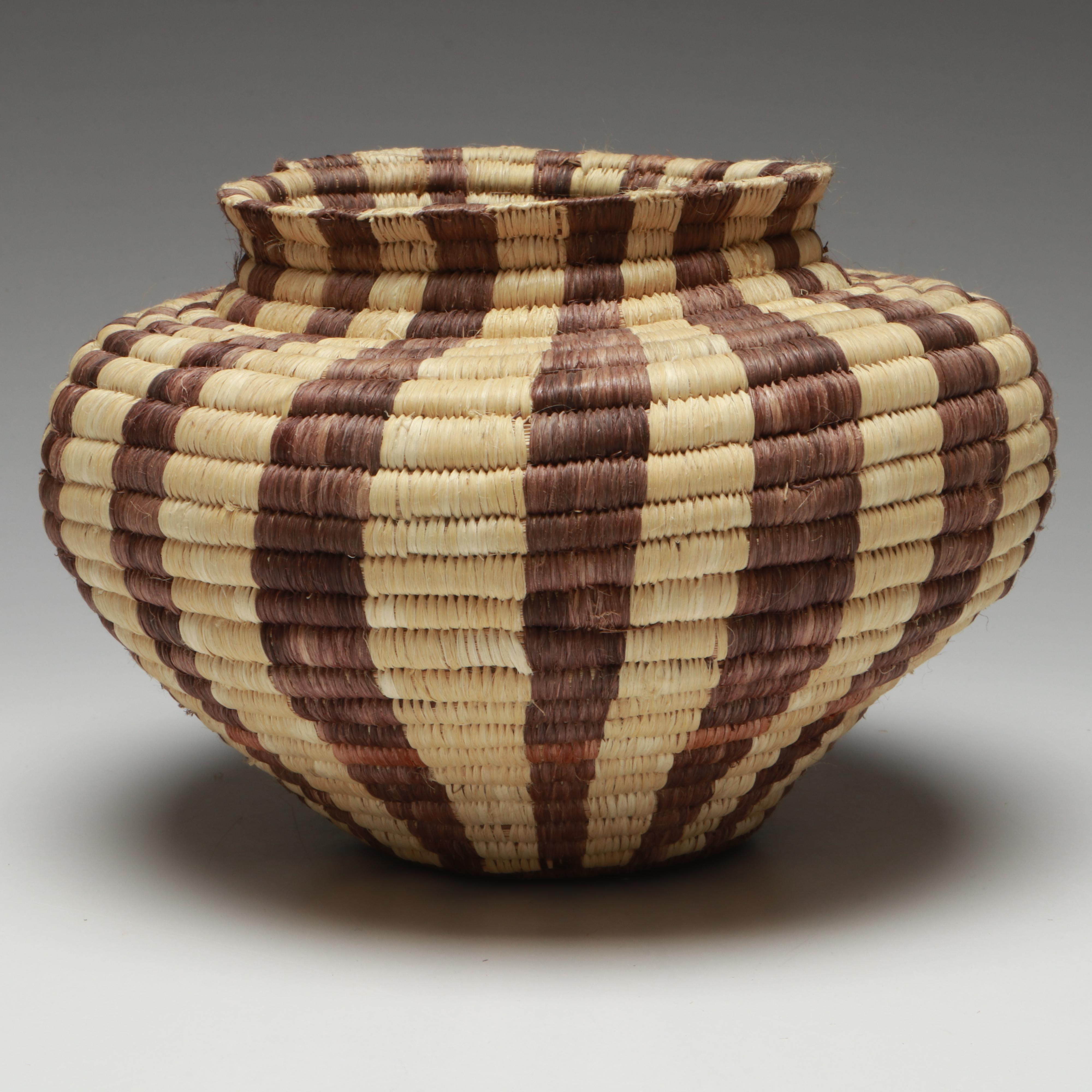 Amazon Rainforest Yagua and Warao Peoples Handwoven Chambrae Vine Baskets