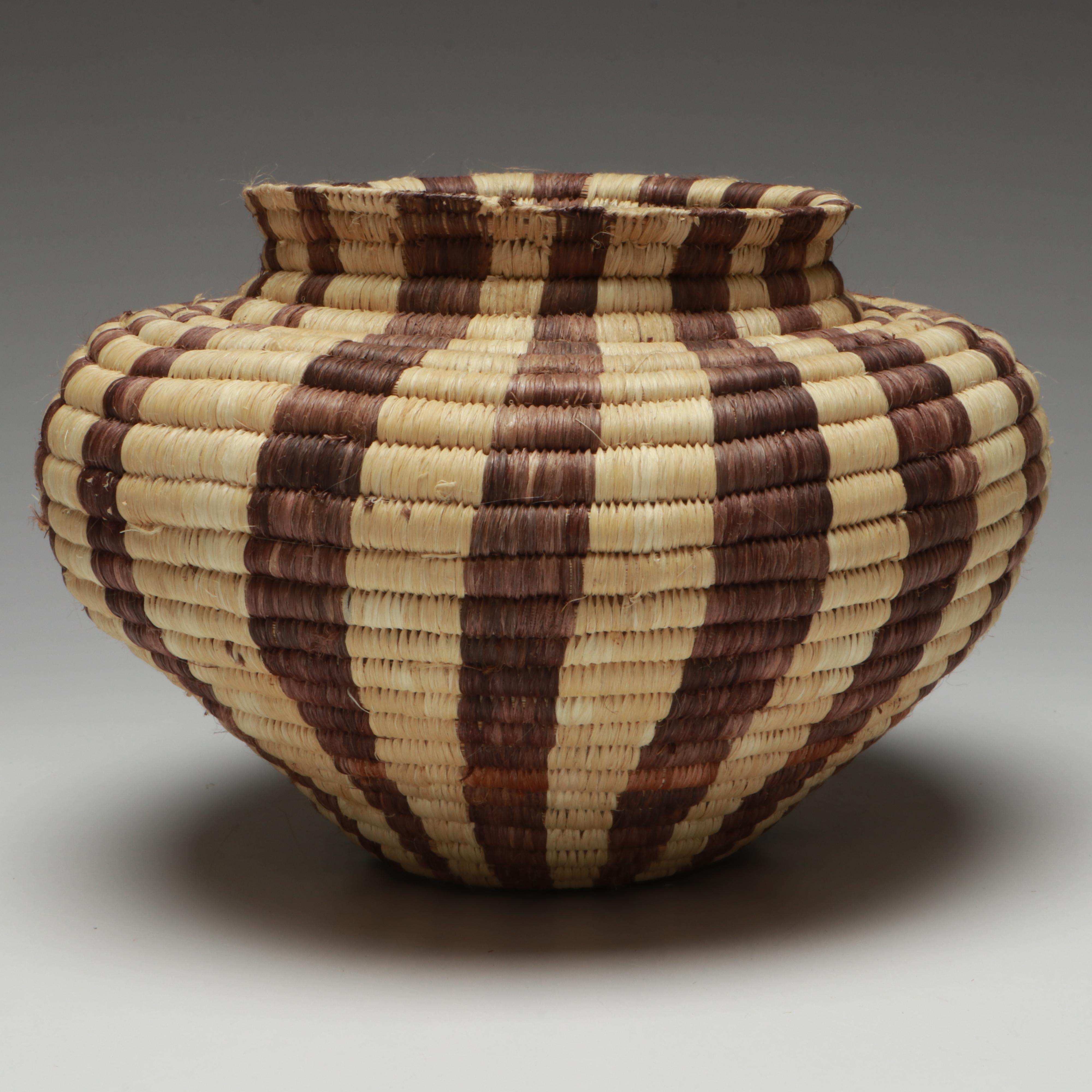 Amazon Rainforest Yagua and Warao Peoples Handwoven Chambrae Vine Baskets