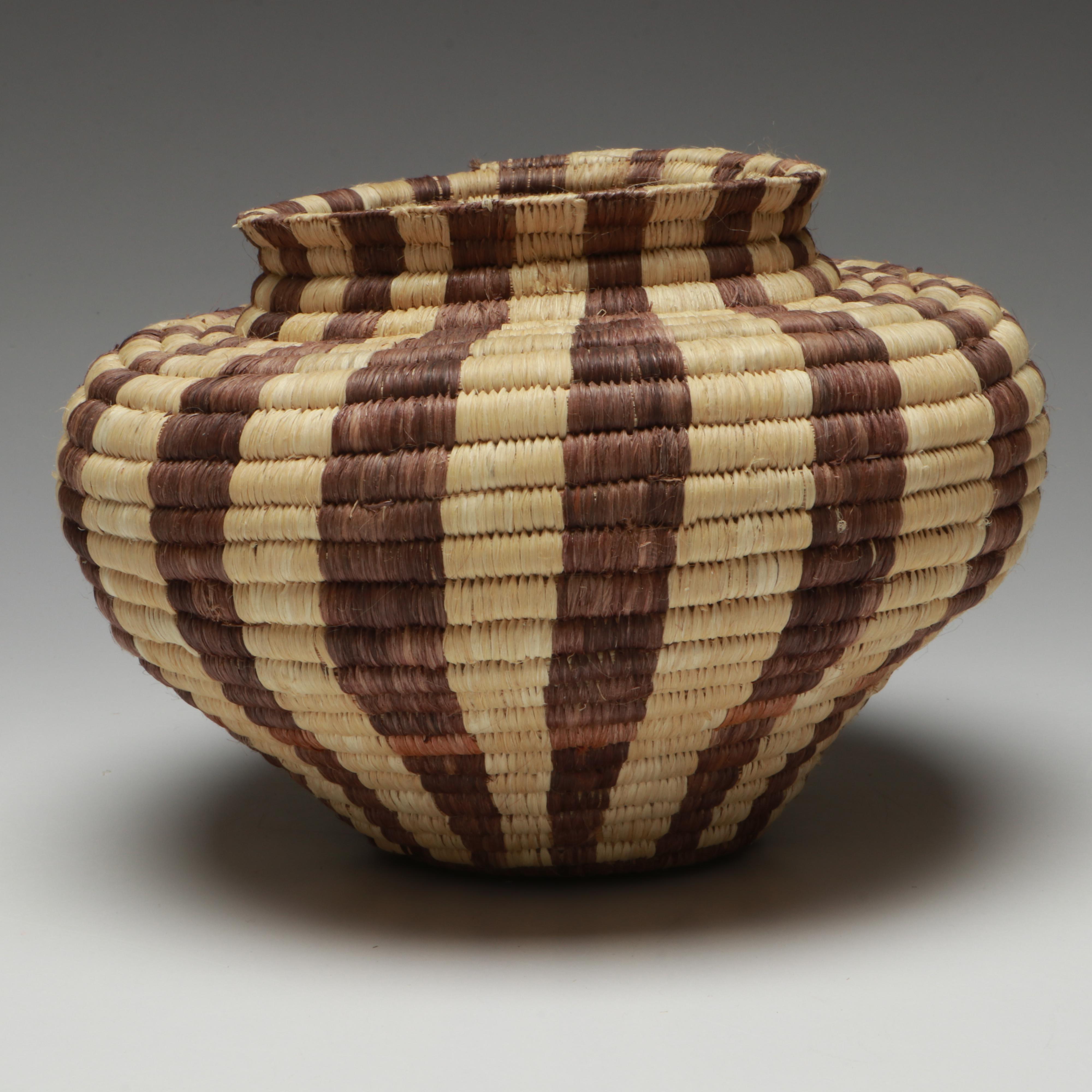 Amazon Rainforest Yagua and Warao Peoples Handwoven Chambrae Vine Baskets