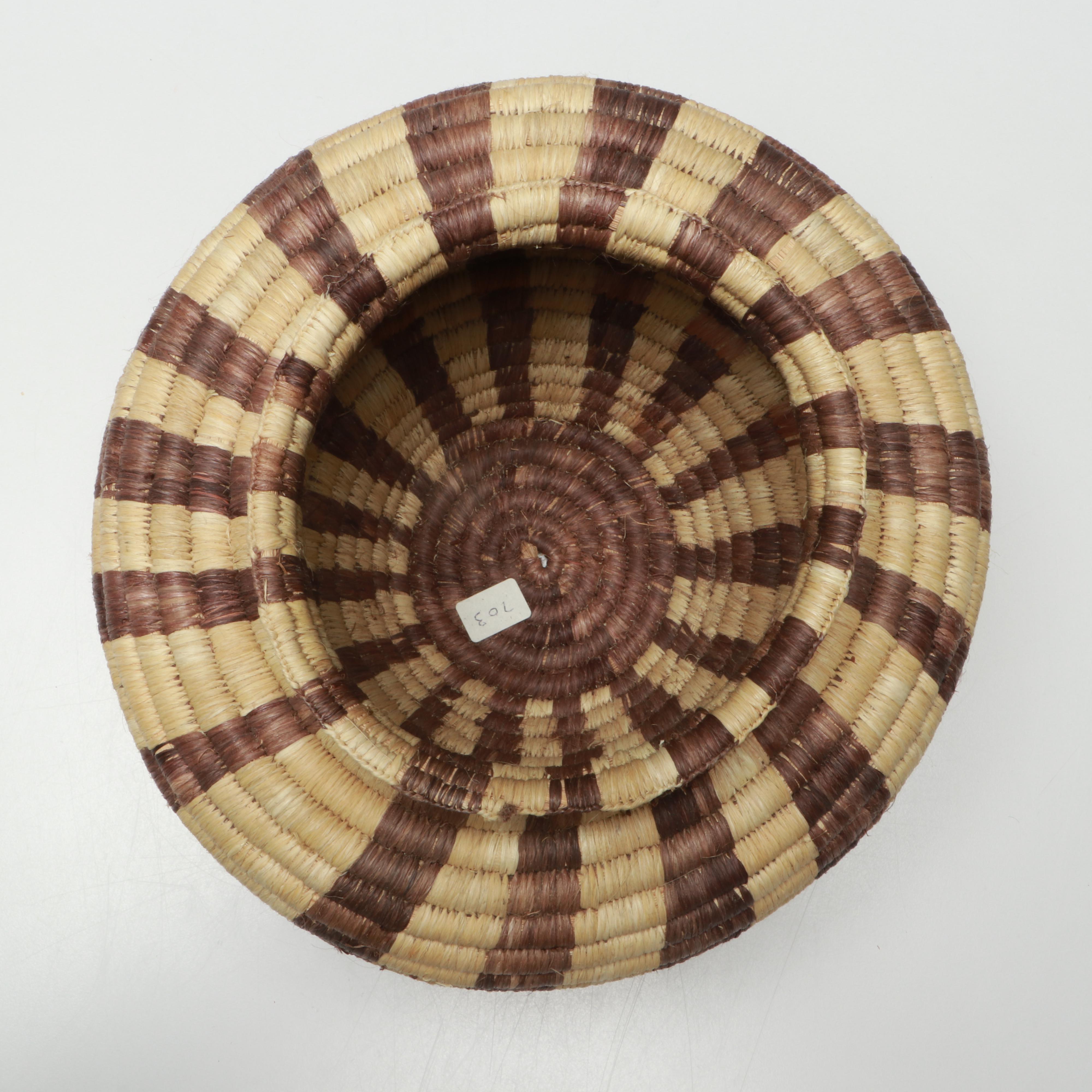 Amazon Rainforest Yagua and Warao Peoples Handwoven Chambrae Vine Baskets