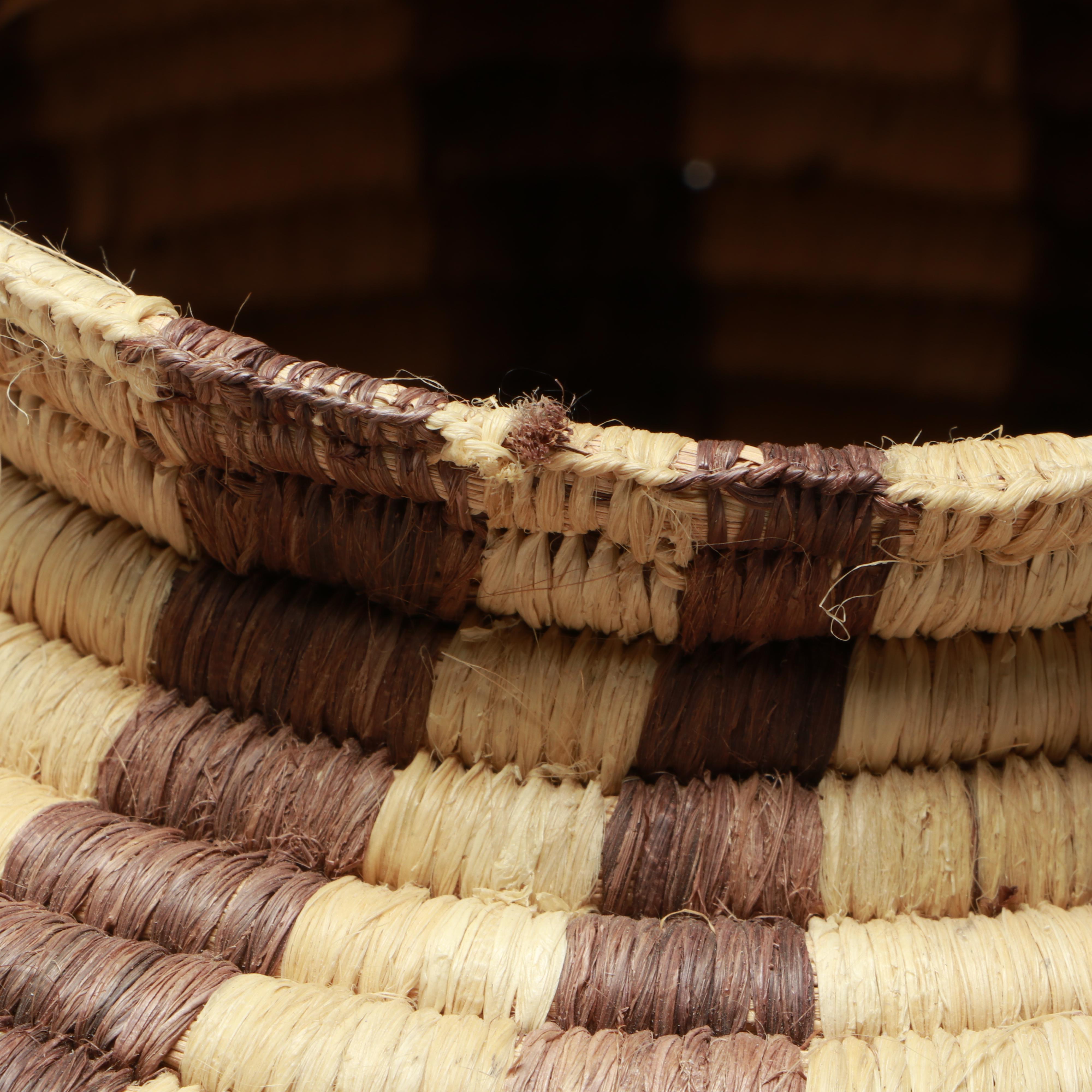 Amazon Rainforest Yagua and Warao Peoples Handwoven Chambrae Vine Baskets