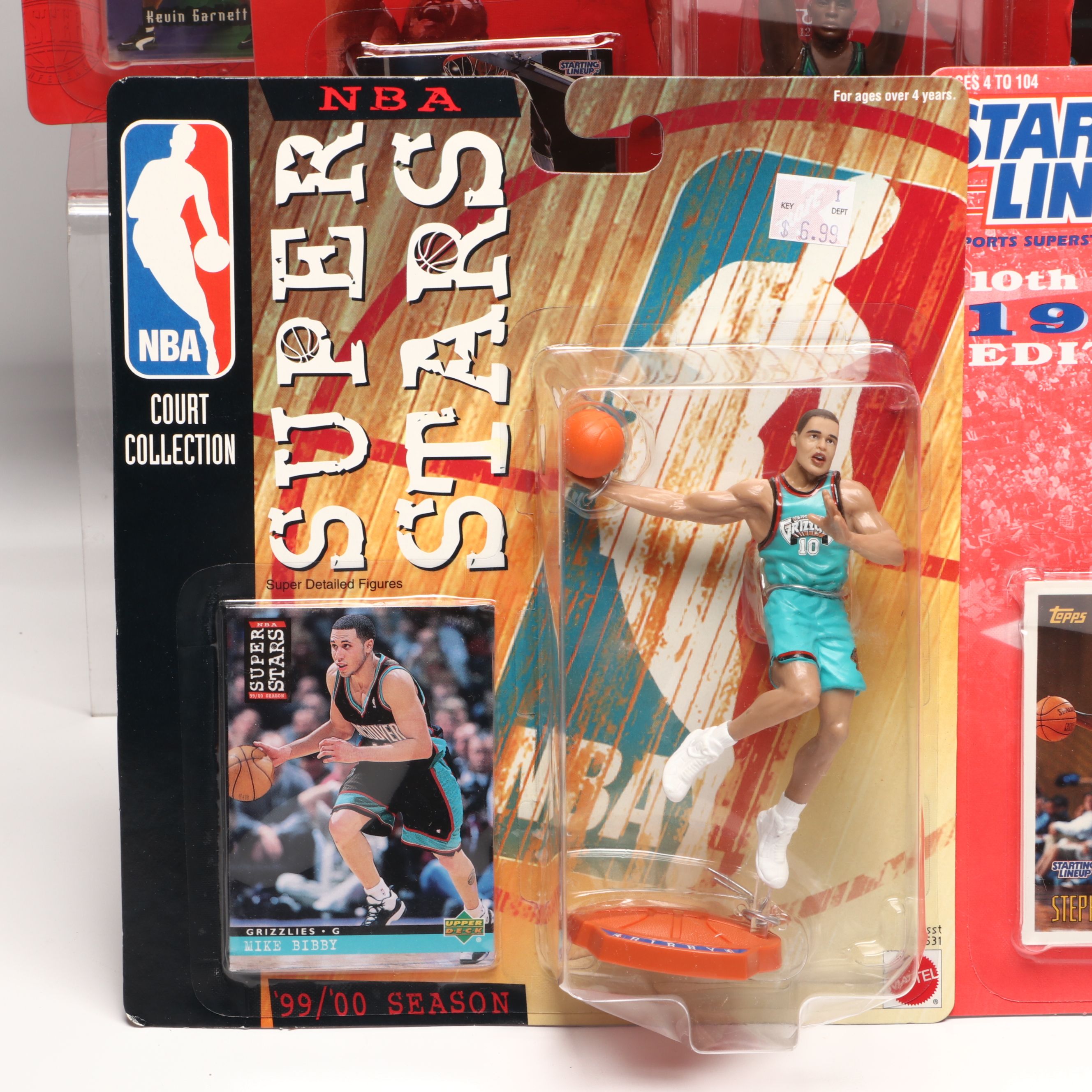 Kevin Garnett, Stephon Marbury and Mike Bibby Action Figures and Trading Cards