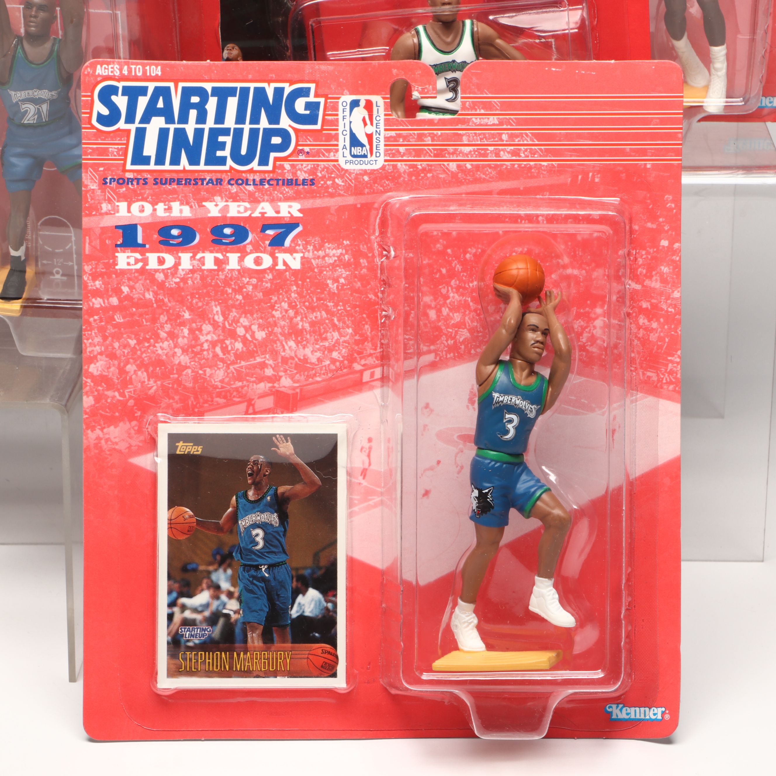 Kevin Garnett, Stephon Marbury and Mike Bibby Action Figures and Trading Cards