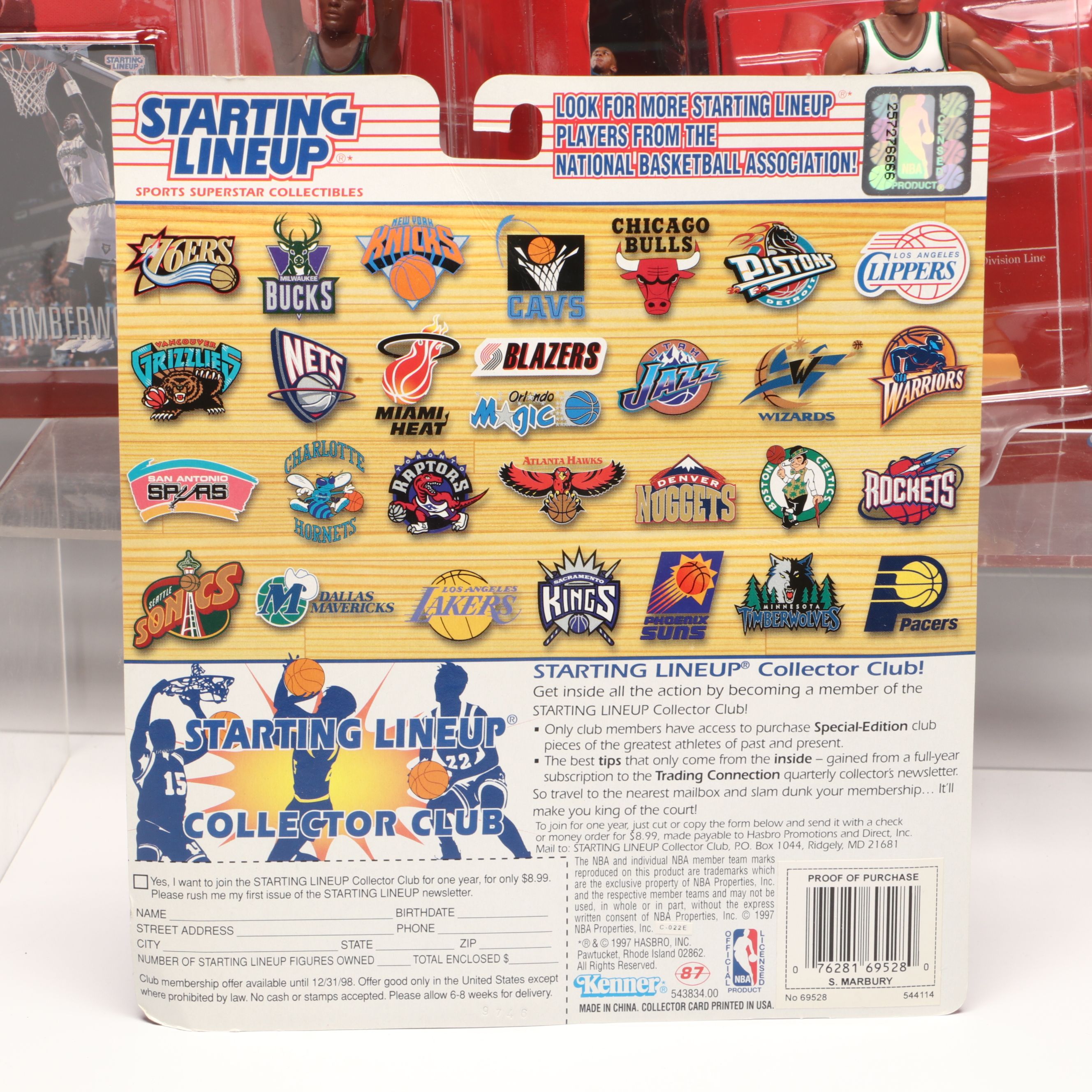 Kevin Garnett, Stephon Marbury and Mike Bibby Action Figures and Trading Cards