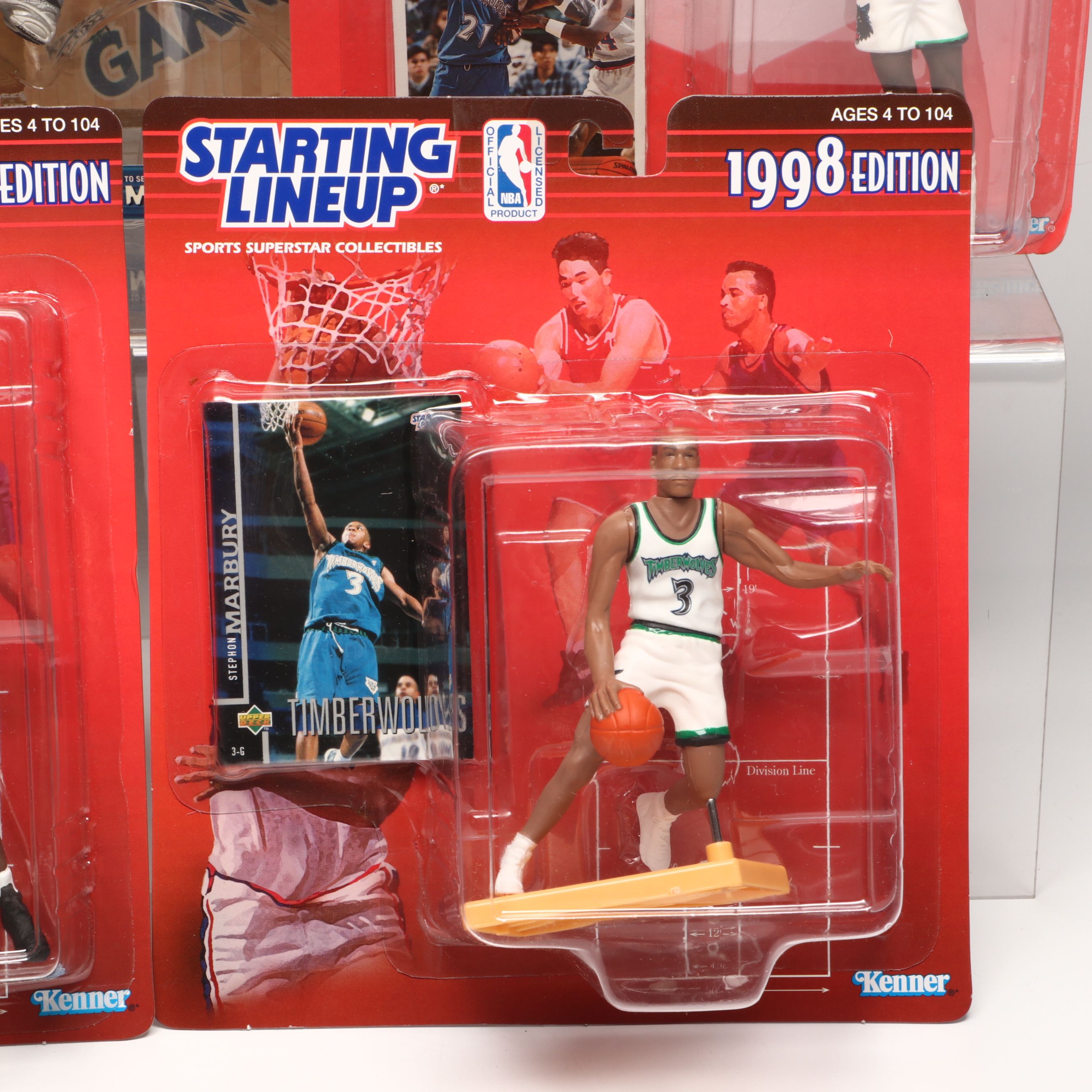 Kevin Garnett, Stephon Marbury and Mike Bibby Action Figures and Trading Cards