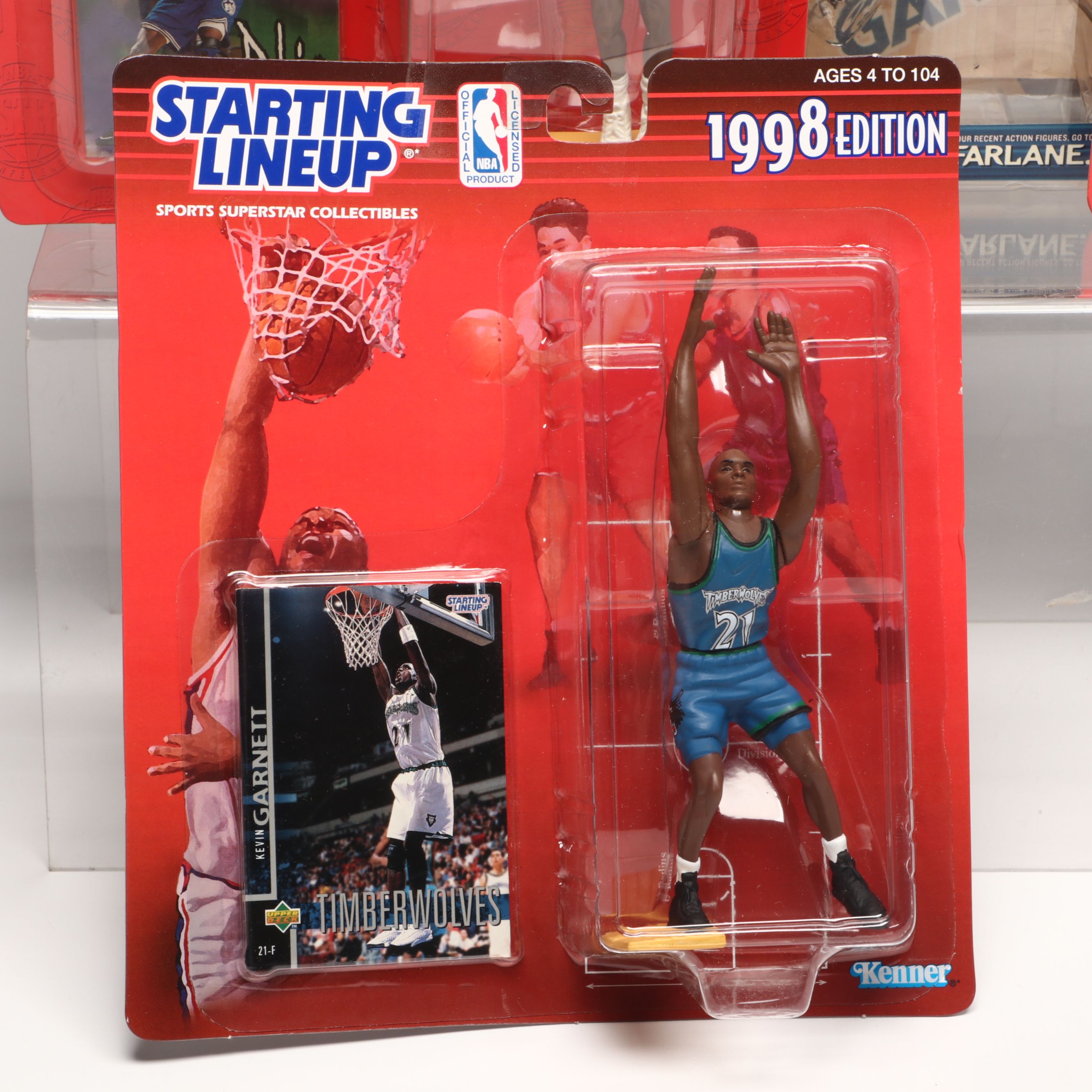 Kevin Garnett, Stephon Marbury and Mike Bibby Action Figures and Trading Cards