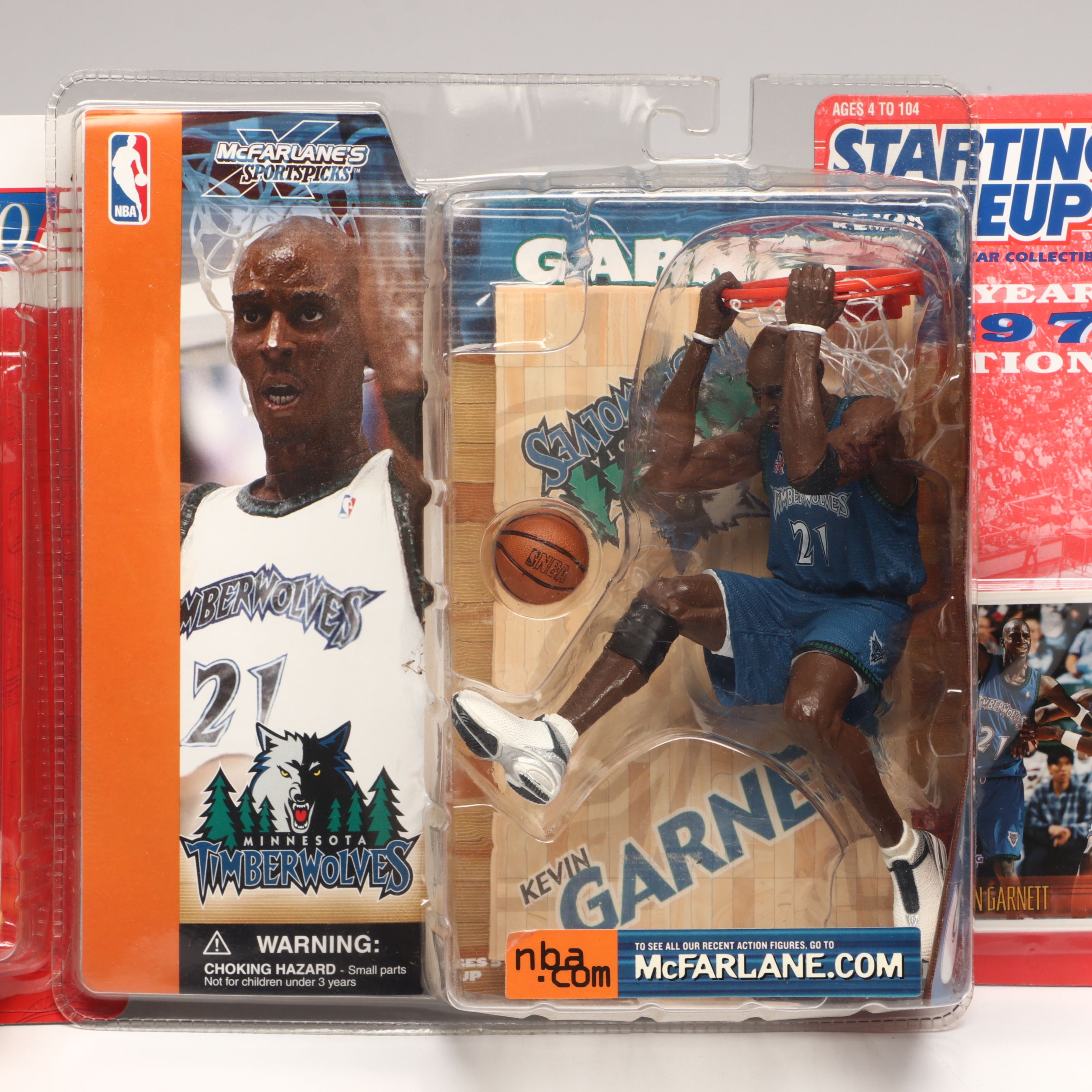 Kevin Garnett, Stephon Marbury and Mike Bibby Action Figures and Trading Cards