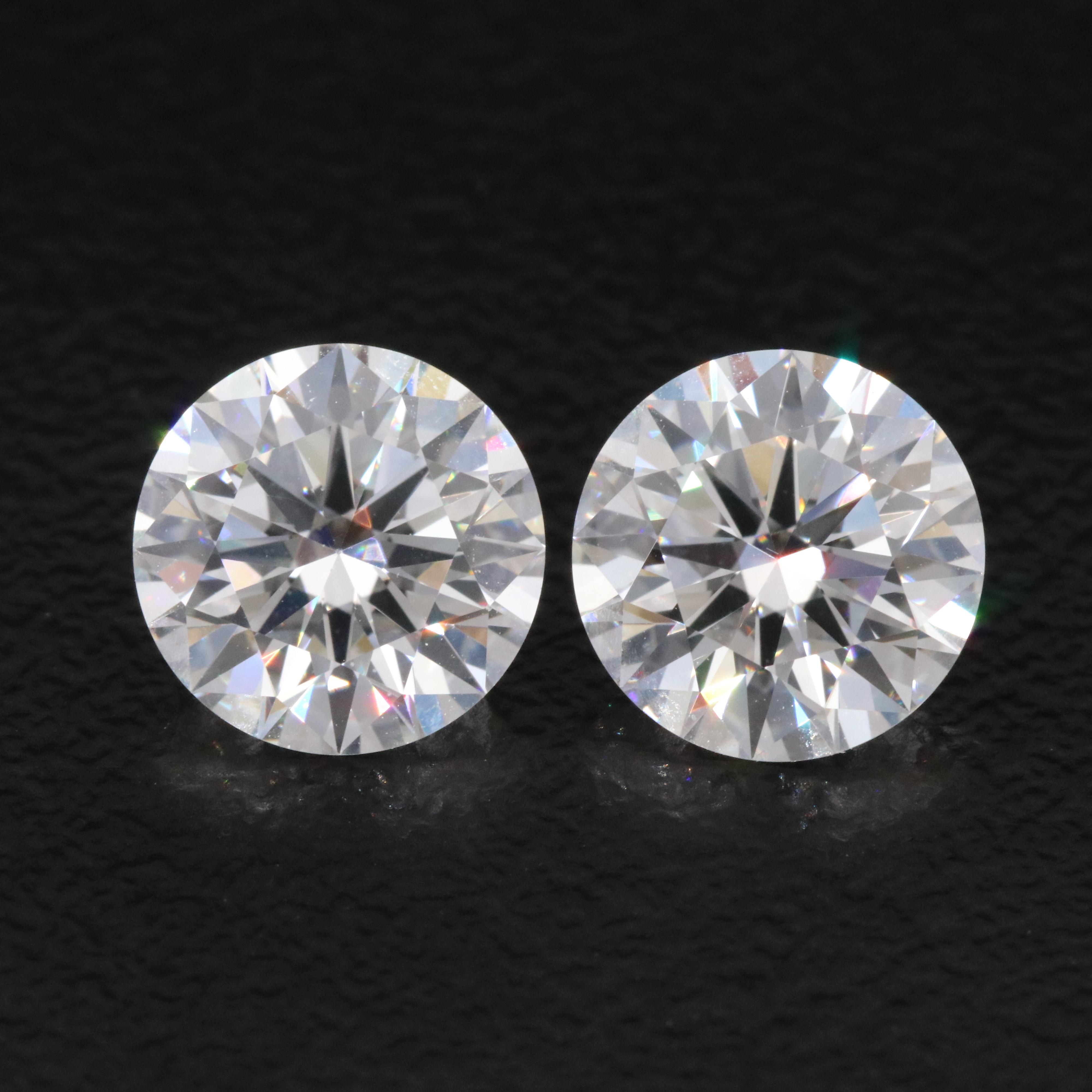 Loose 3.47 CTW Lab Grown Diamond Matched Pair