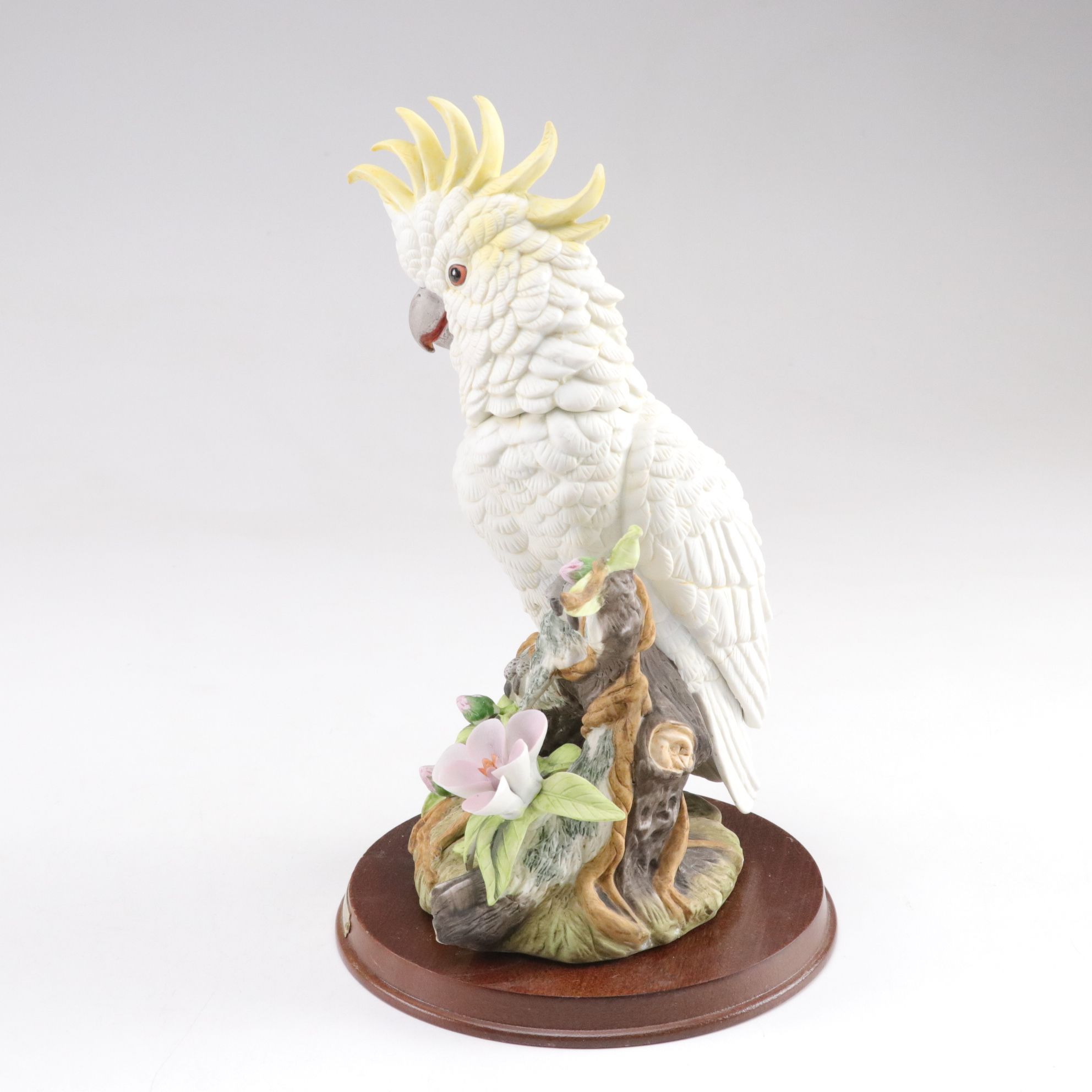 Royal Carlton and Arnart Bisque Porcelain Parrot and Robin Figurines