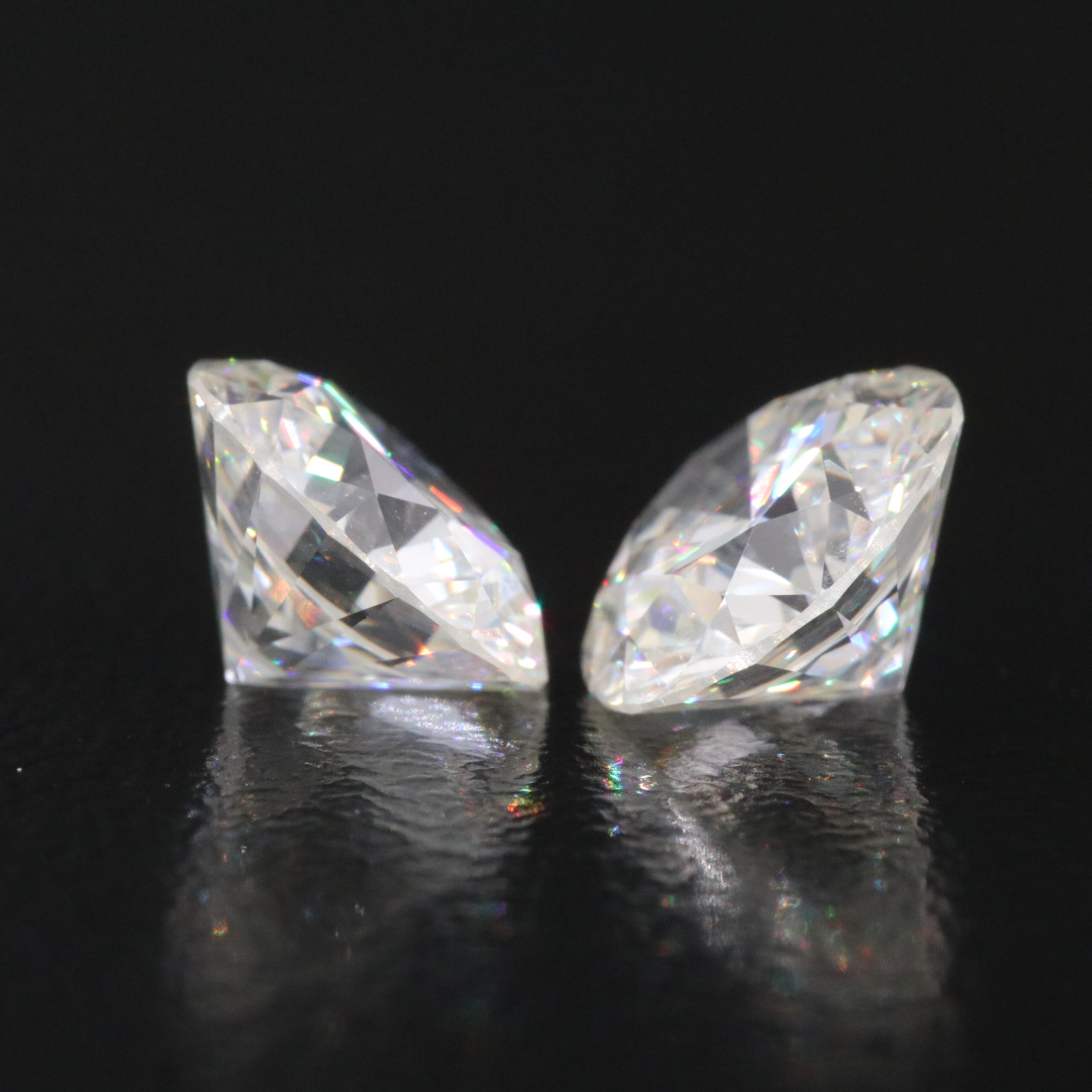 Loose 3.47 CTW Lab Grown Diamond Matched Pair
