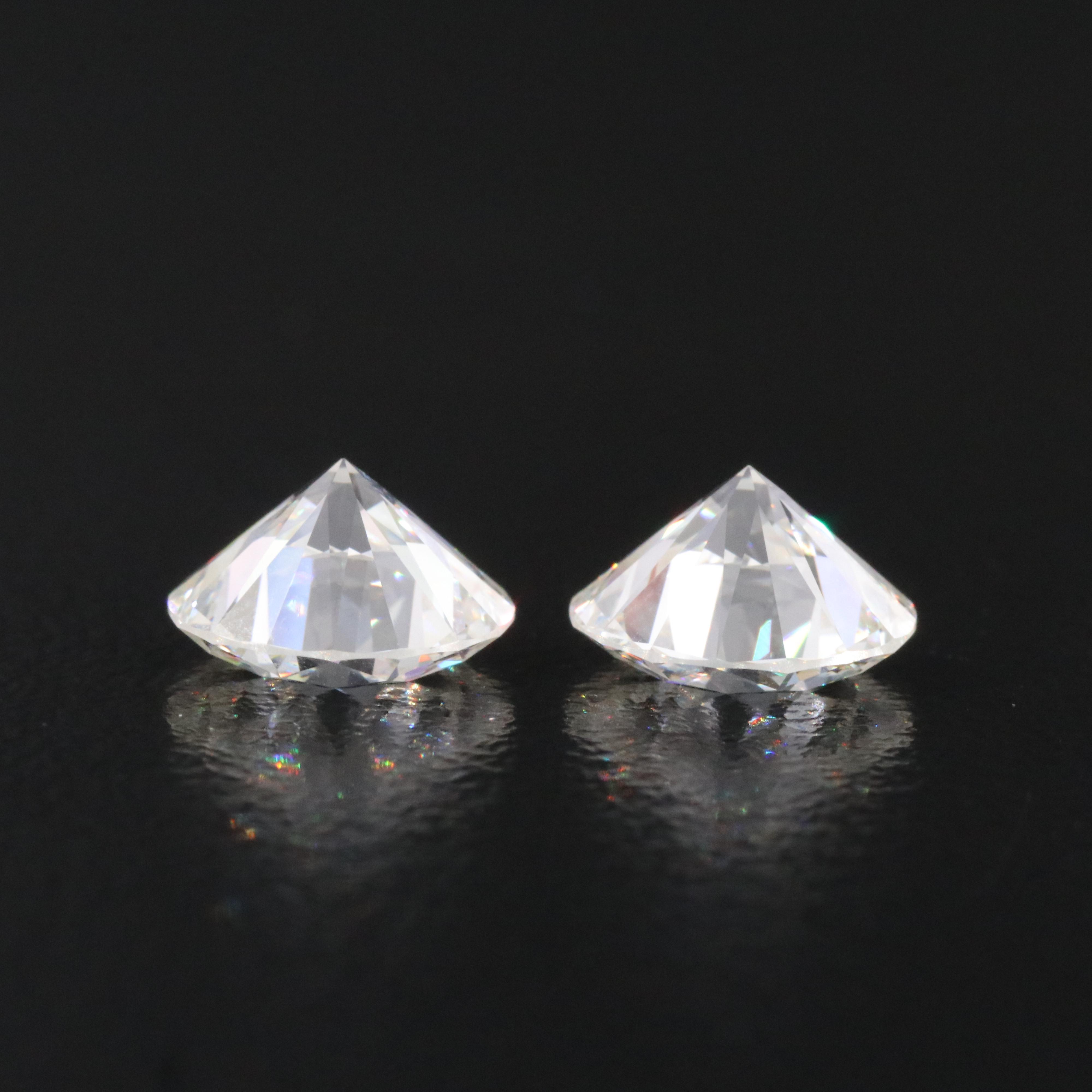 Loose 3.47 CTW Lab Grown Diamond Matched Pair