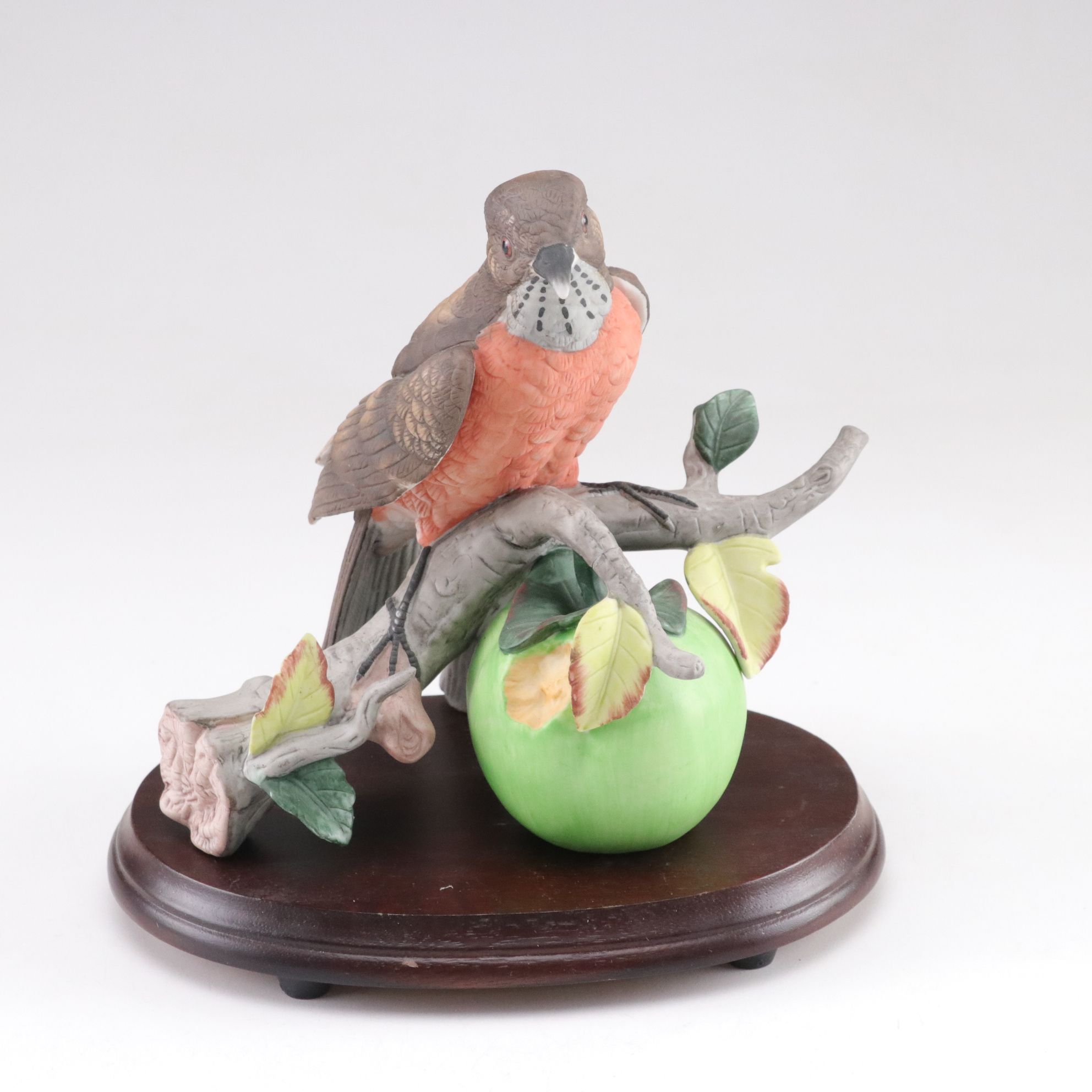 Royal Carlton and Arnart Bisque Porcelain Parrot and Robin Figurines