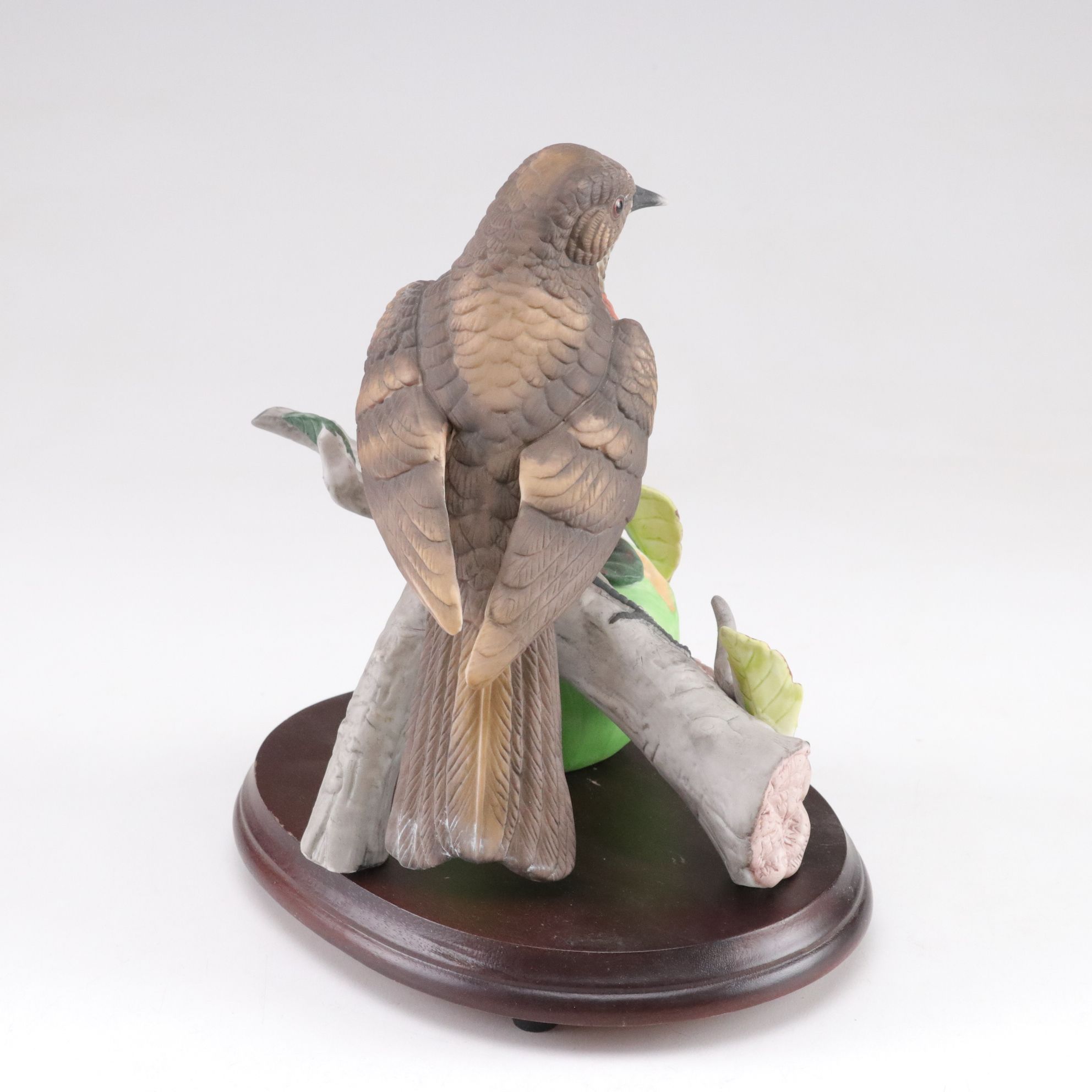Royal Carlton and Arnart Bisque Porcelain Parrot and Robin Figurines