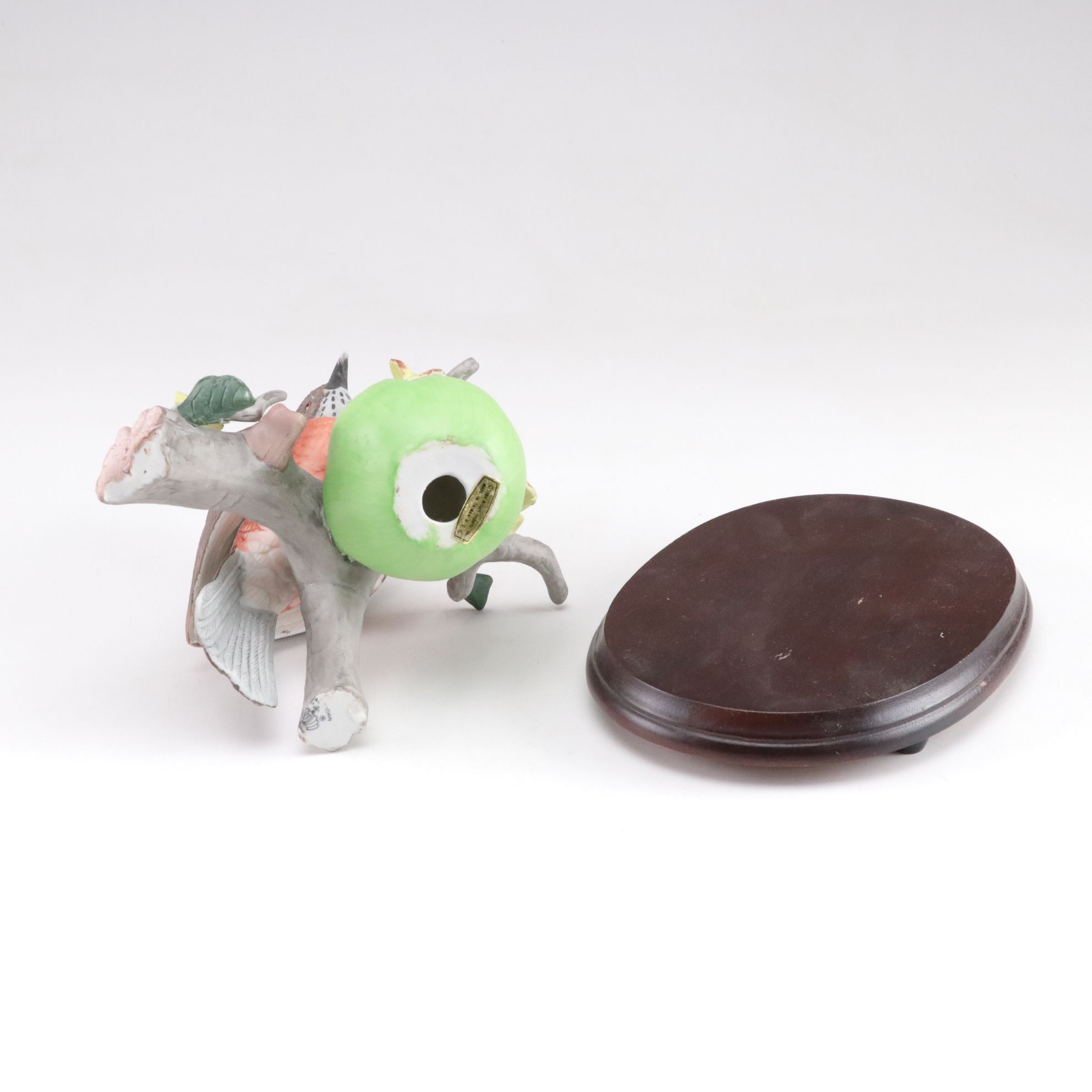 Royal Carlton and Arnart Bisque Porcelain Parrot and Robin Figurines