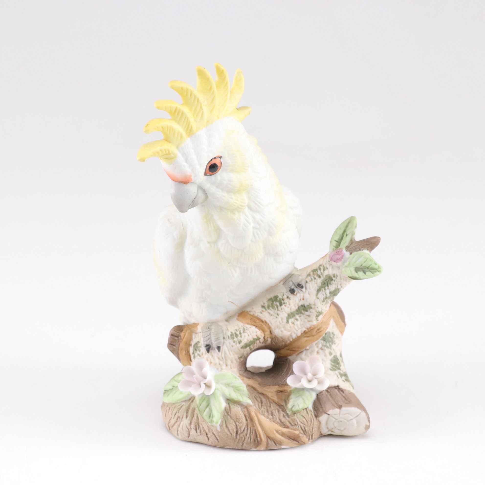 Royal Carlton and Arnart Bisque Porcelain Parrot and Robin Figurines