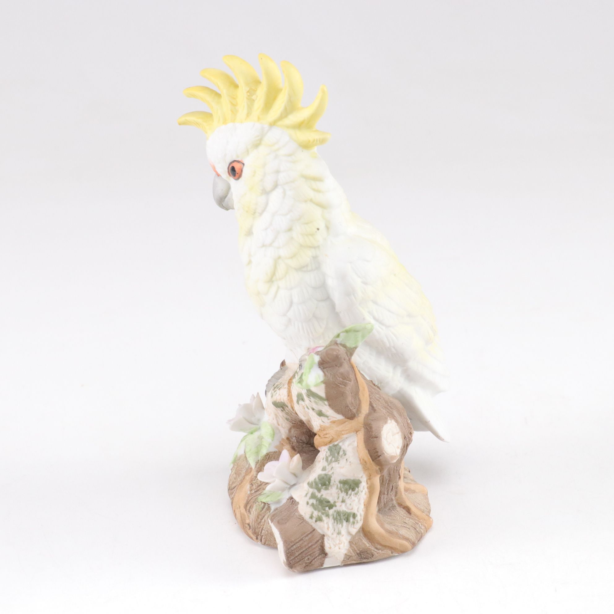Royal Carlton and Arnart Bisque Porcelain Parrot and Robin Figurines