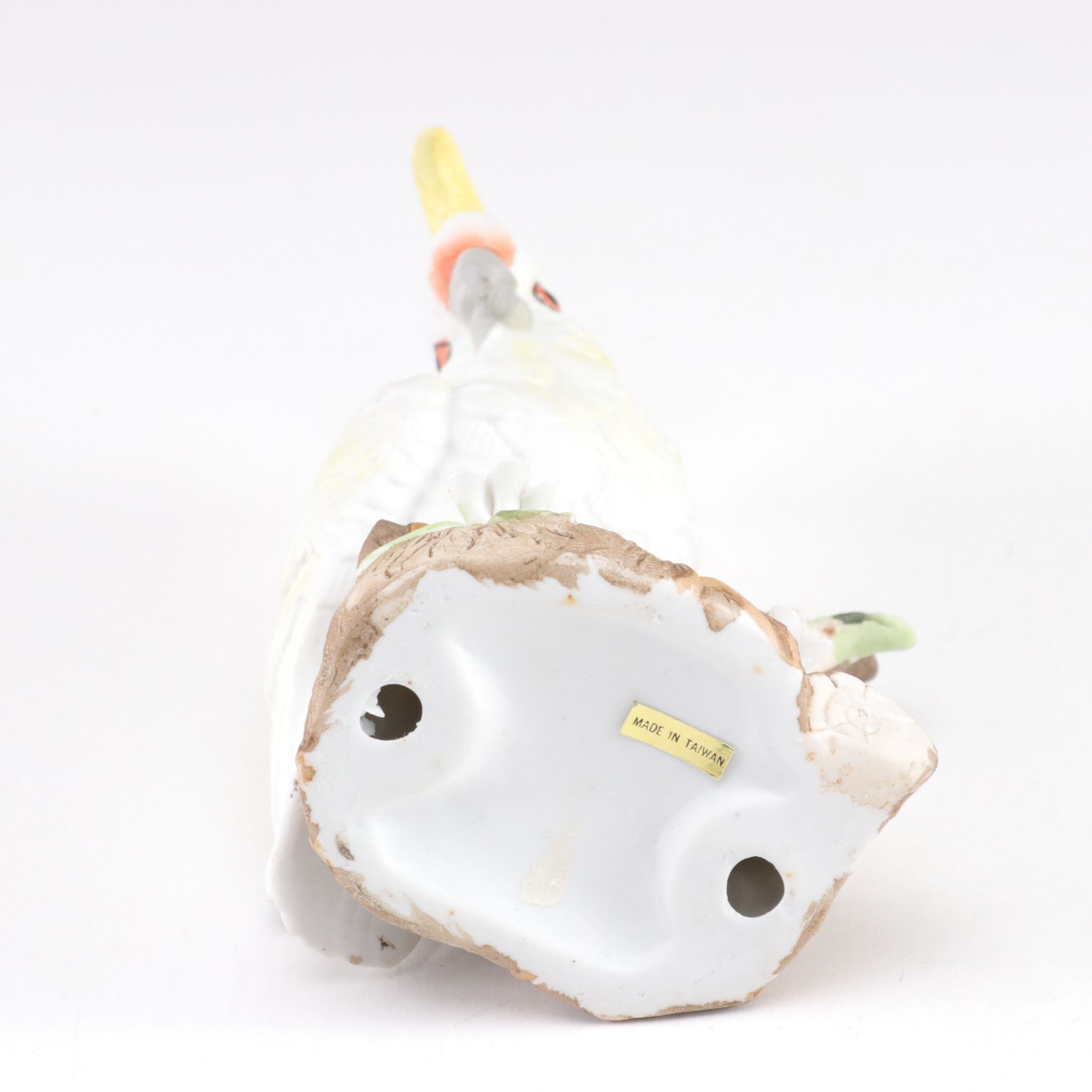 Royal Carlton and Arnart Bisque Porcelain Parrot and Robin Figurines