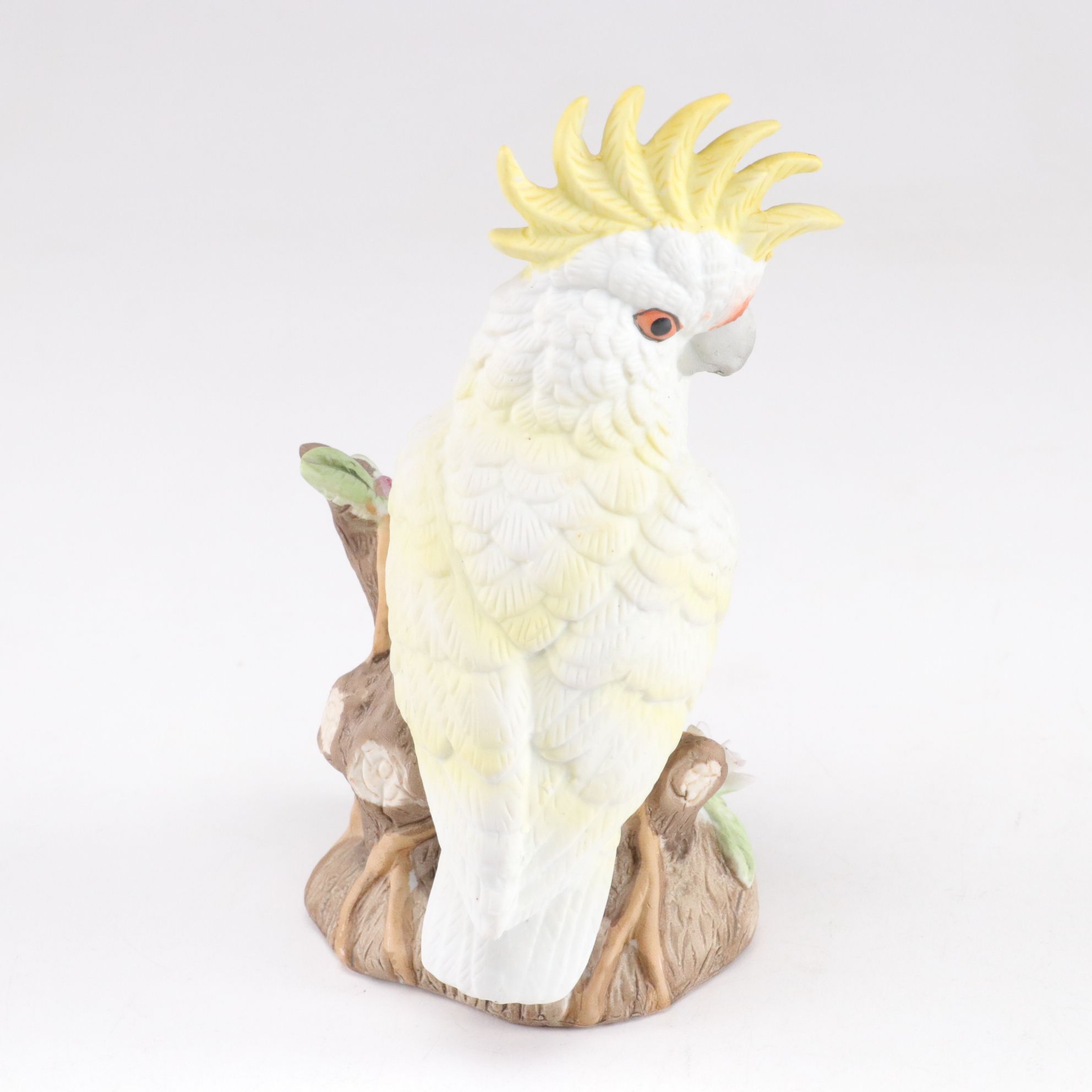 Royal Carlton and Arnart Bisque Porcelain Parrot and Robin Figurines