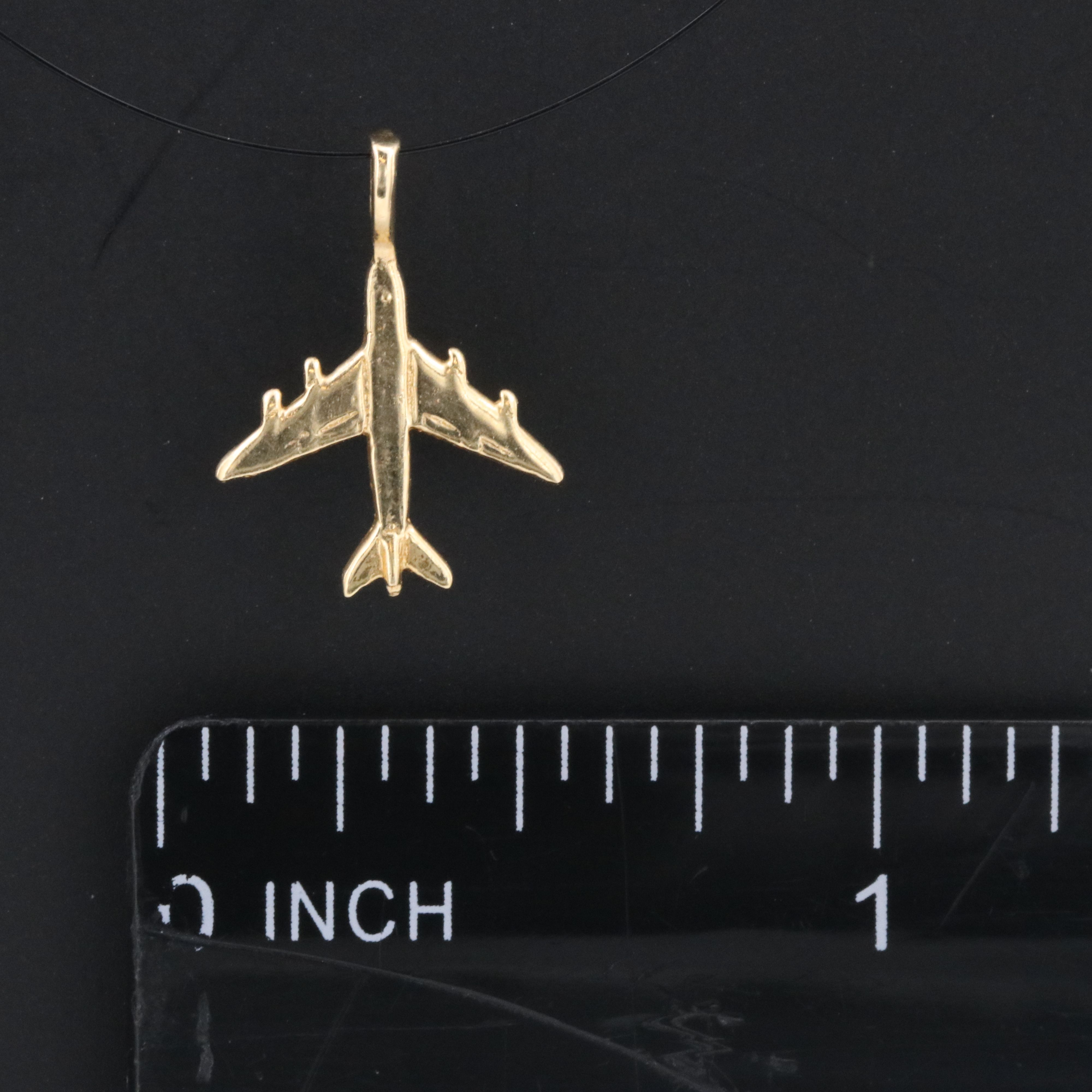 10K Airplane Charm