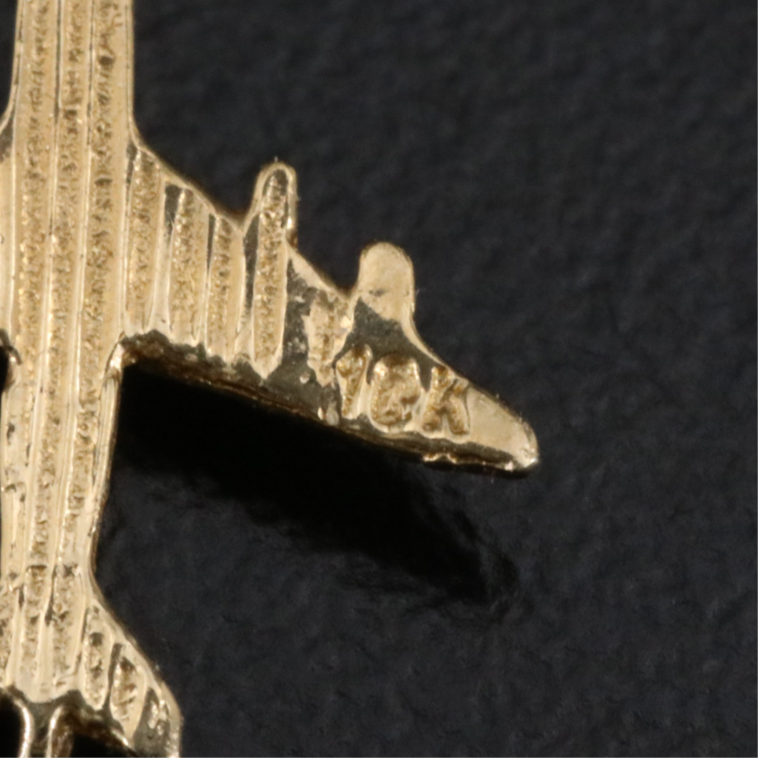 10K Airplane Charm