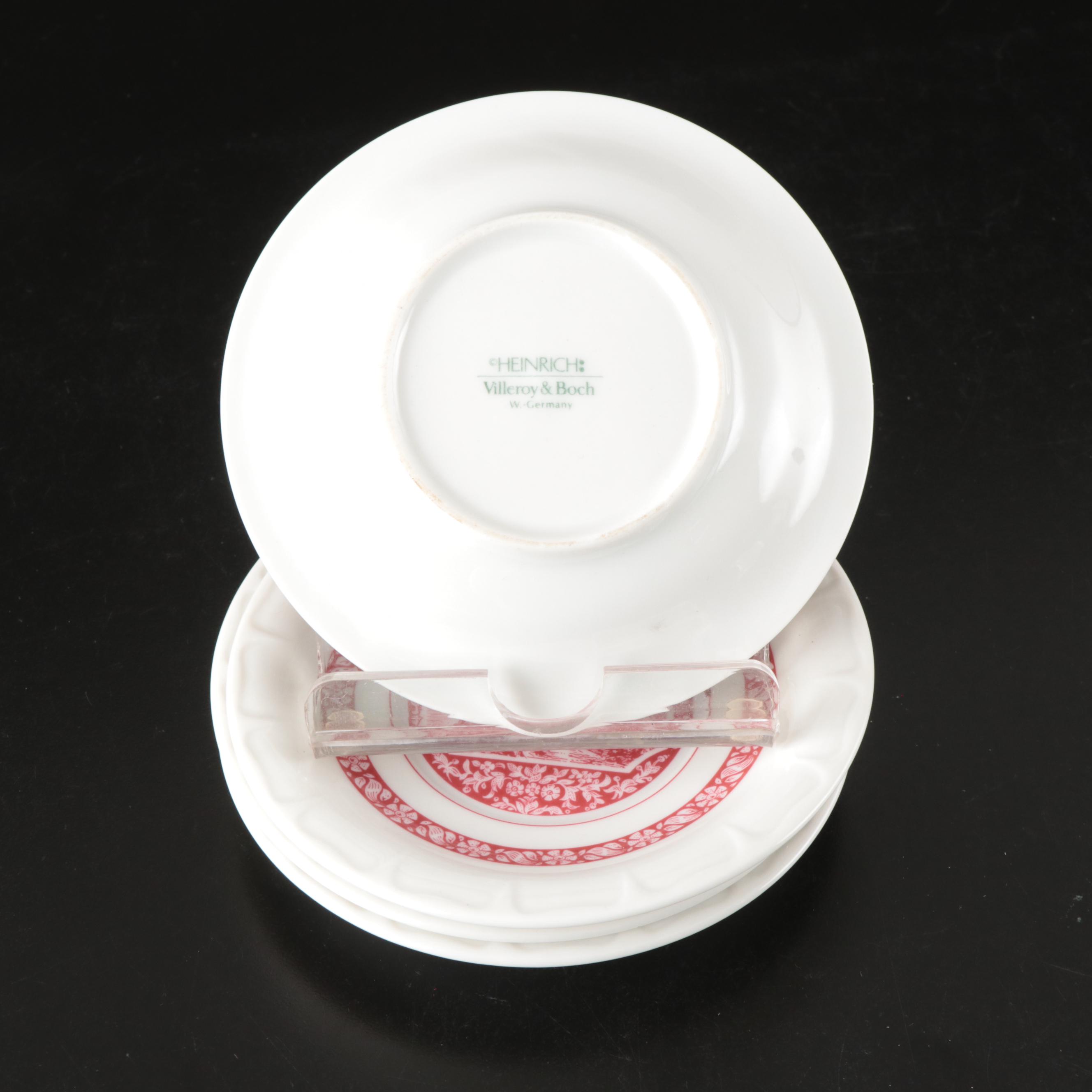 Souvenir Ashtrays with Ceramic Plates, and Bowl