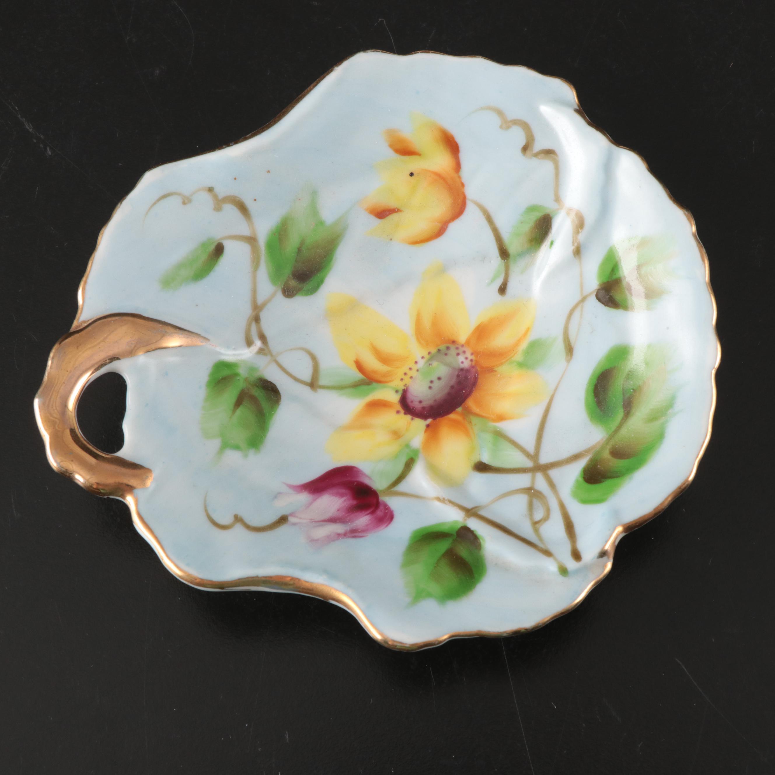 Souvenir Ashtrays with Ceramic Plates, and Bowl