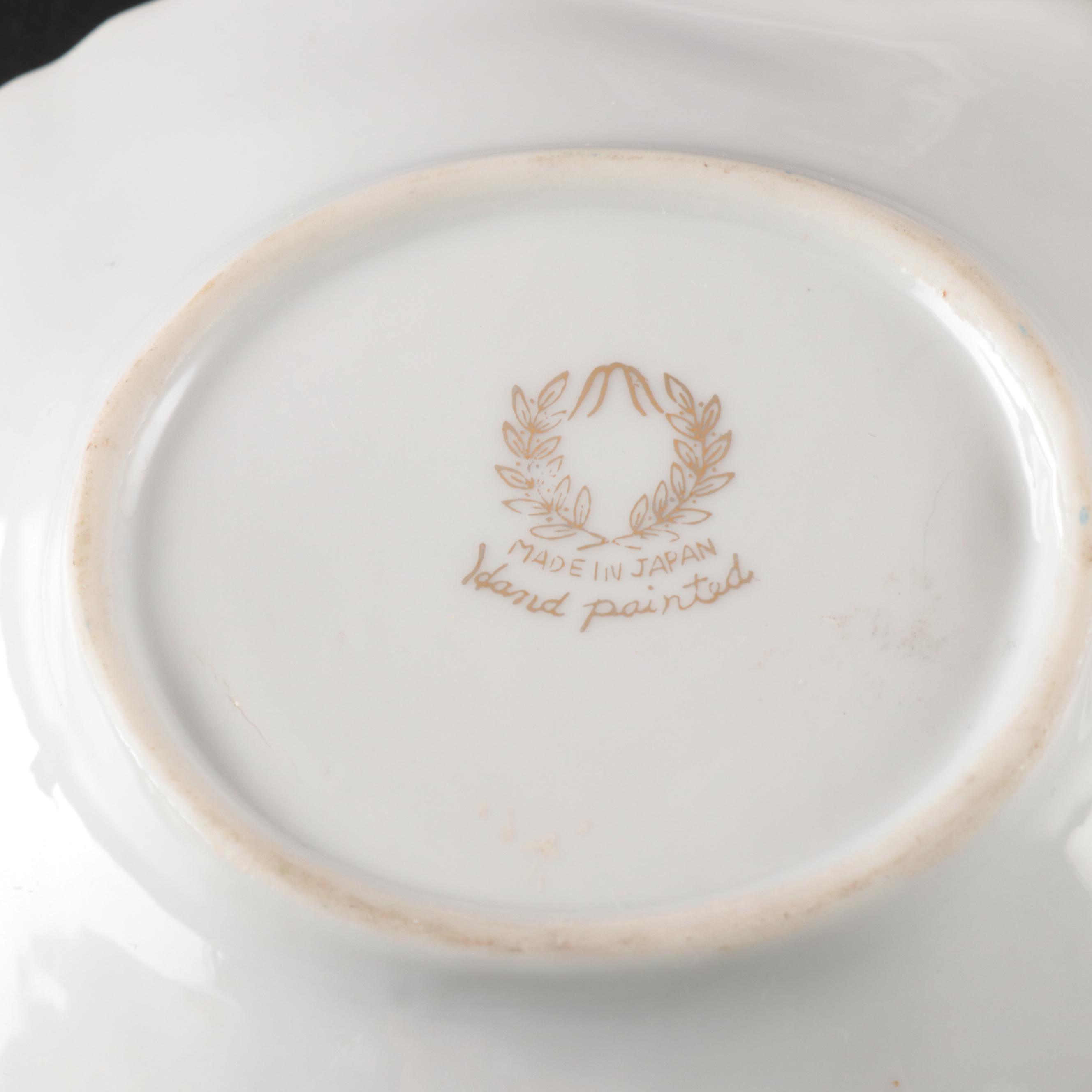 Souvenir Ashtrays with Ceramic Plates, and Bowl