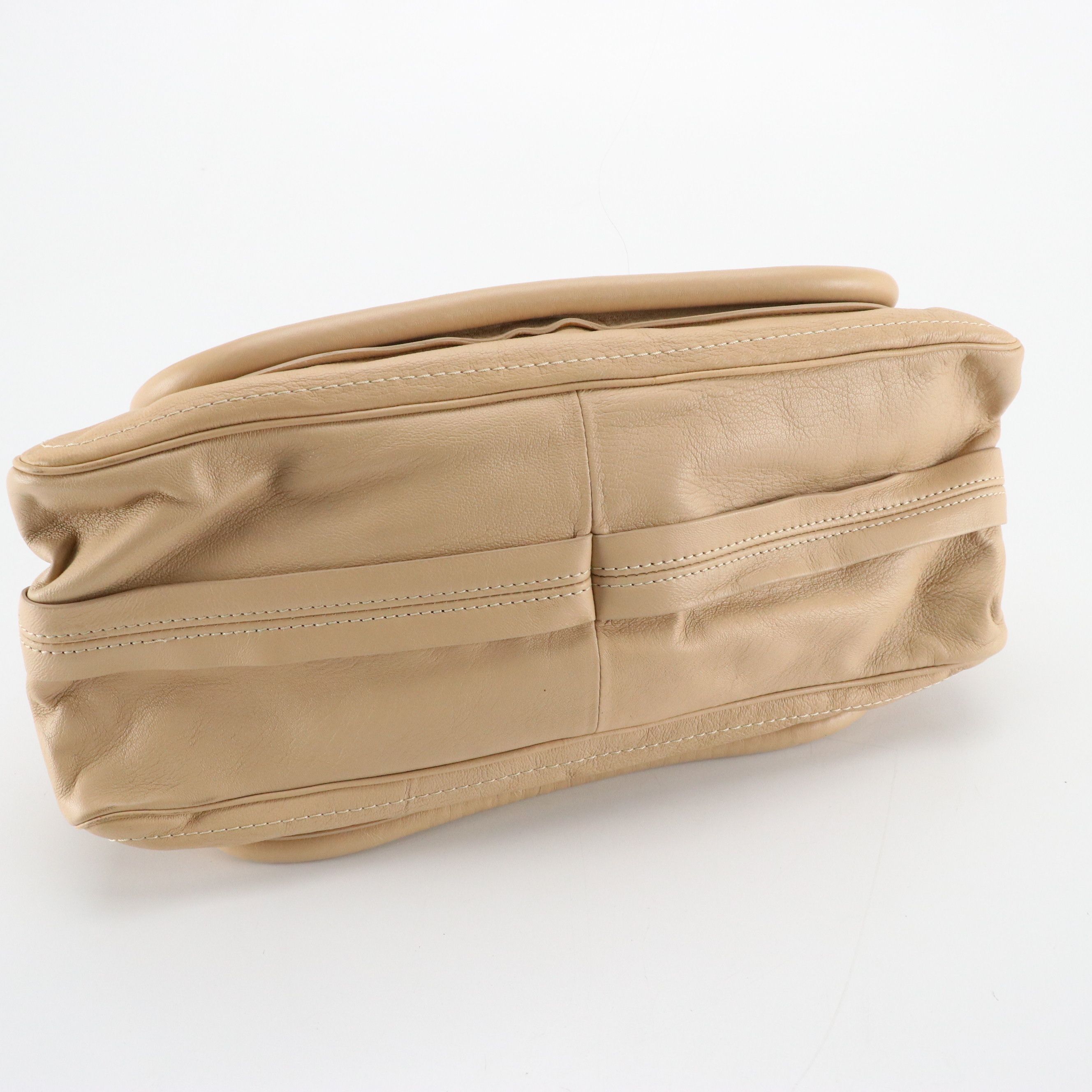 Chloe Paraty Bag in Studded Beige Leather