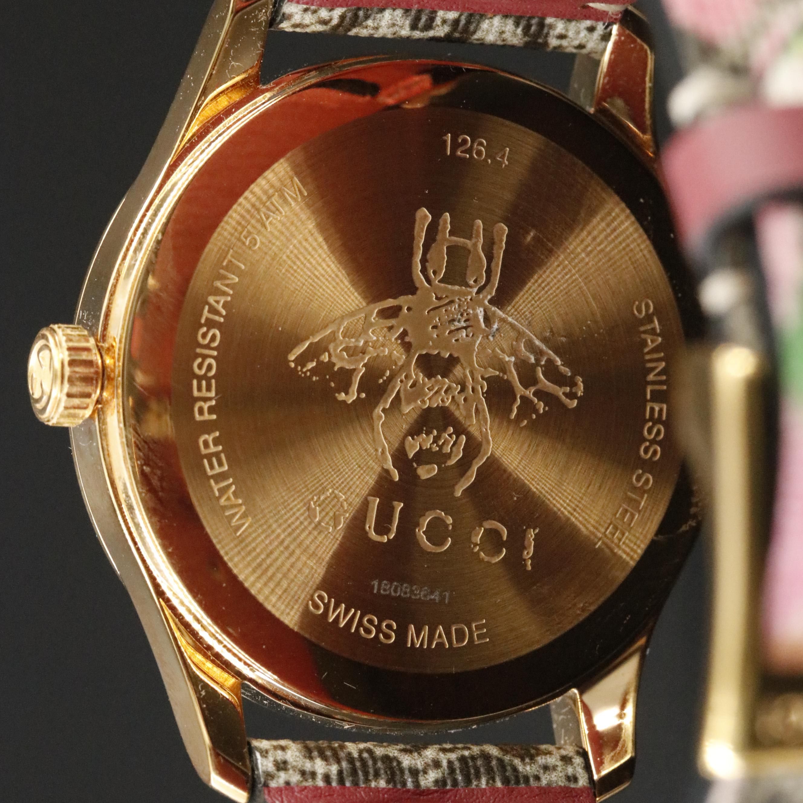 Gucci Timeless GG Flower Style Quartz Watch