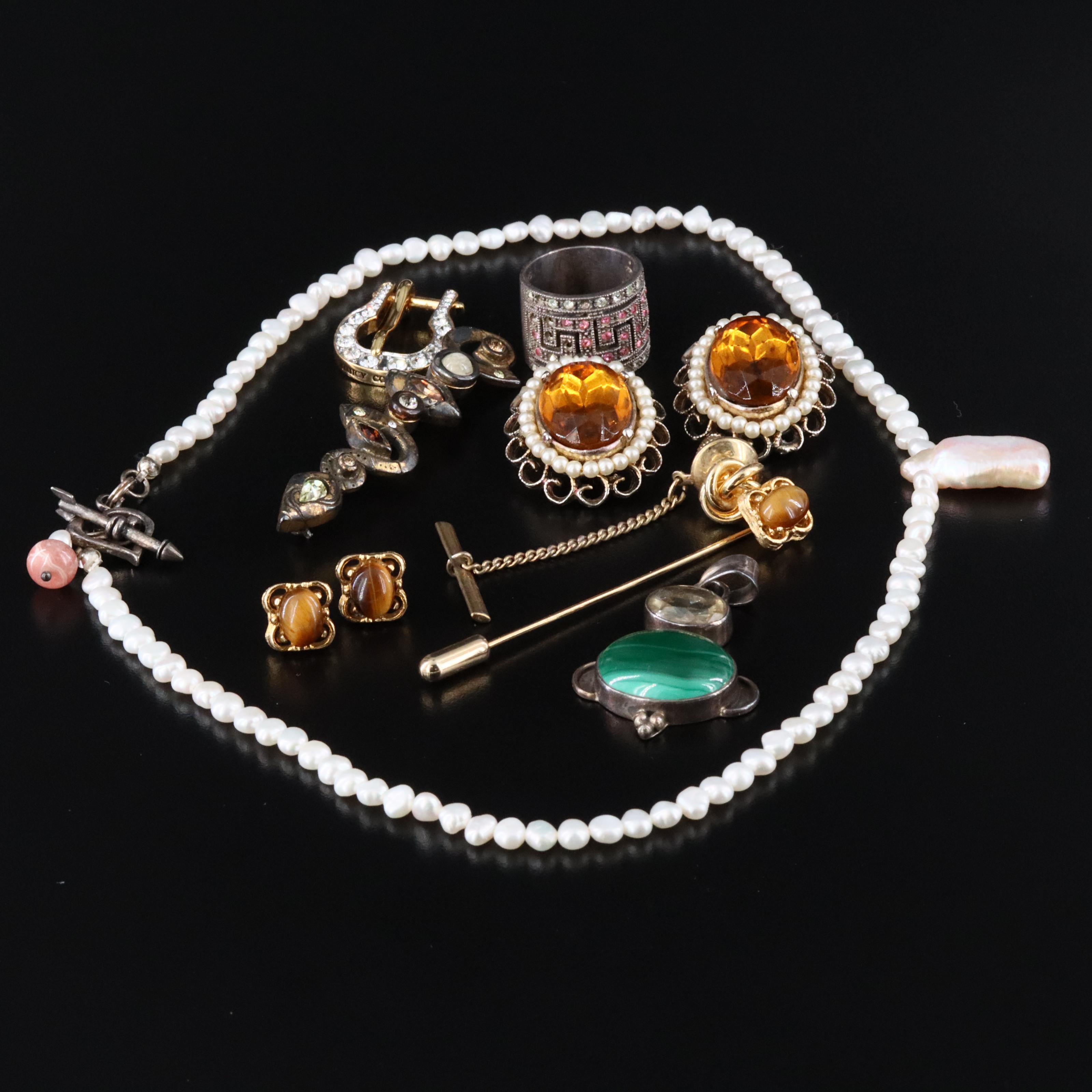 Patricia Locke, Sterling and Malachite Featured in Jewelry Collection