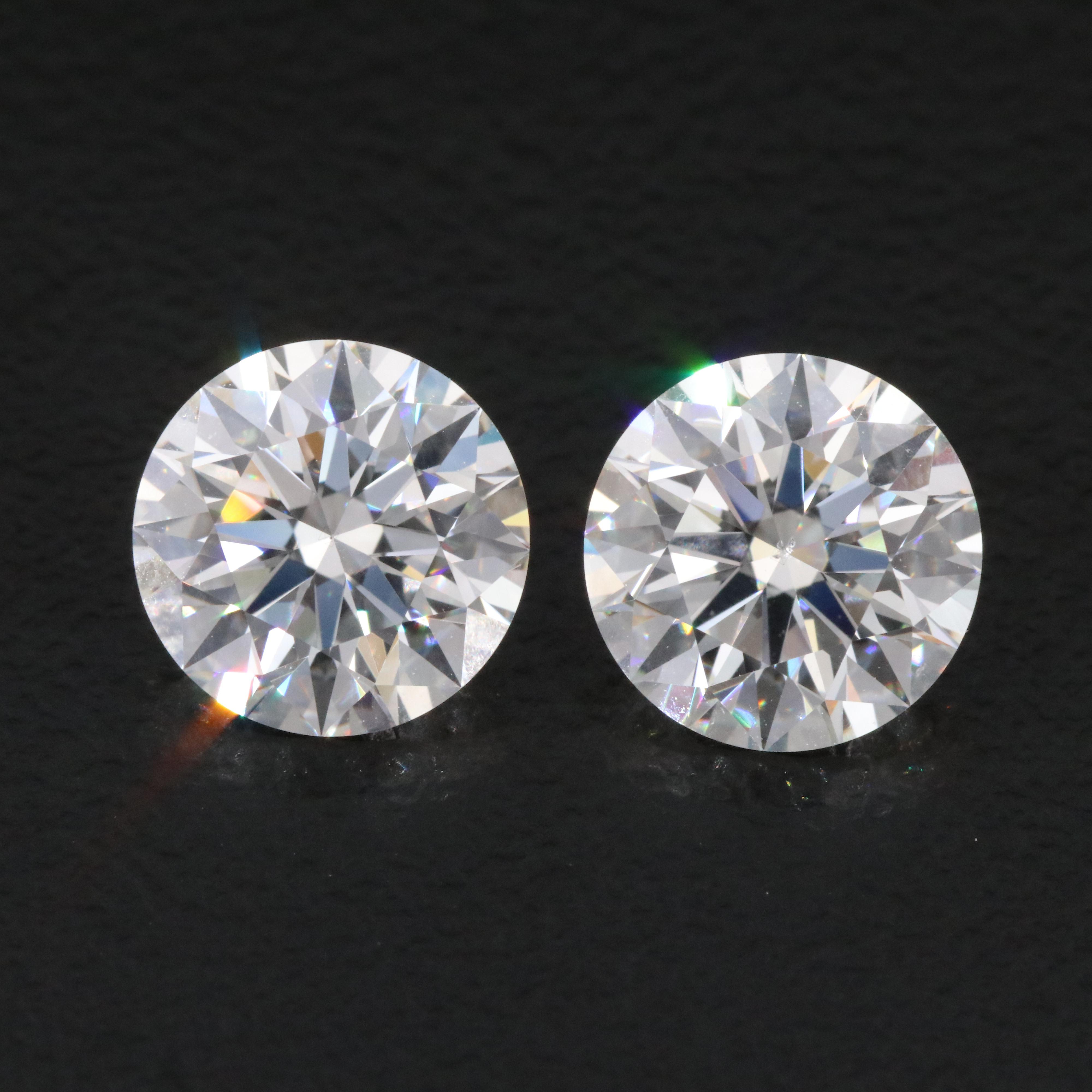 Lightbox Loose 3.60 CTW Lab Grown Diamond Matched Pair