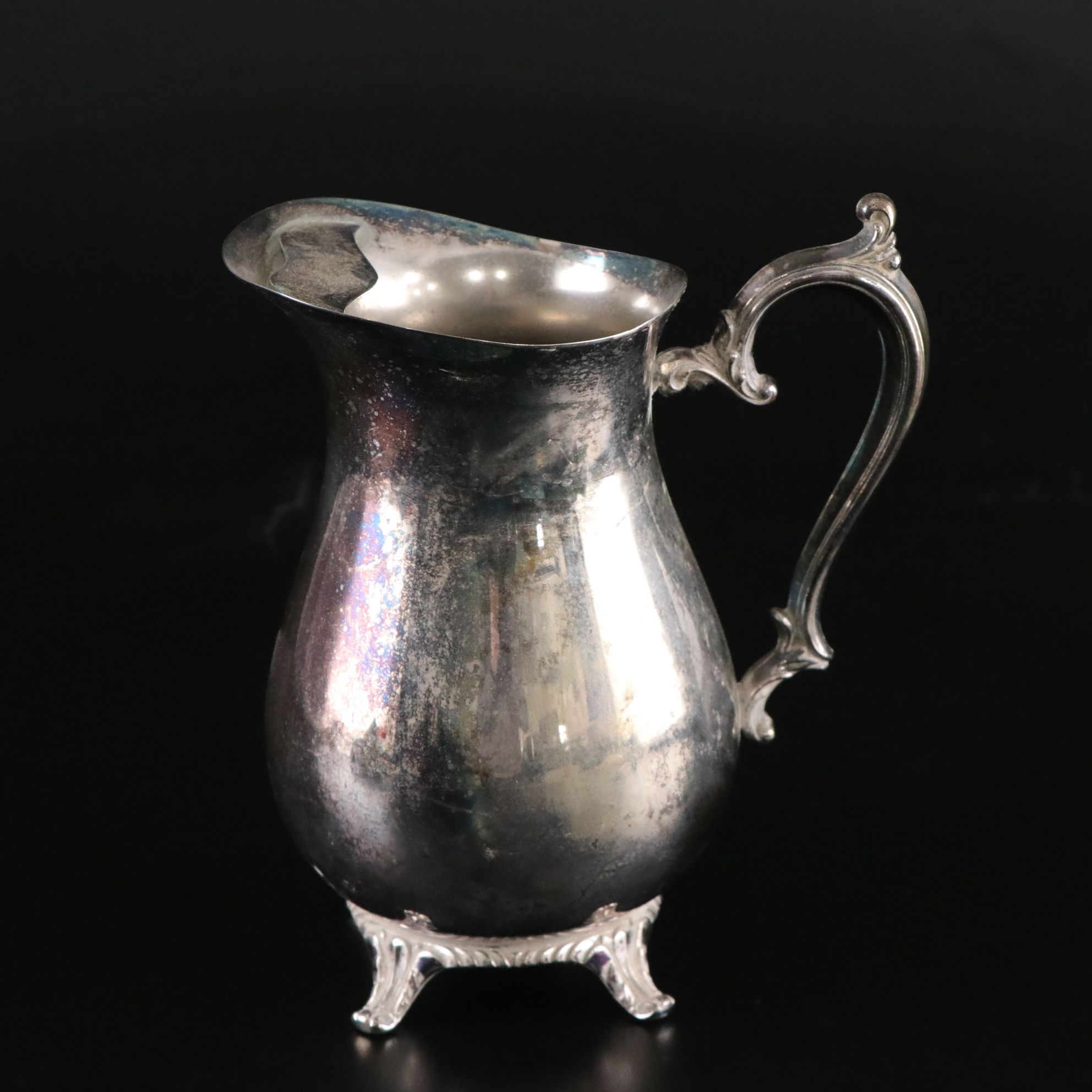 Silver Plate Footed Serving Tray, Wine Coasters & More